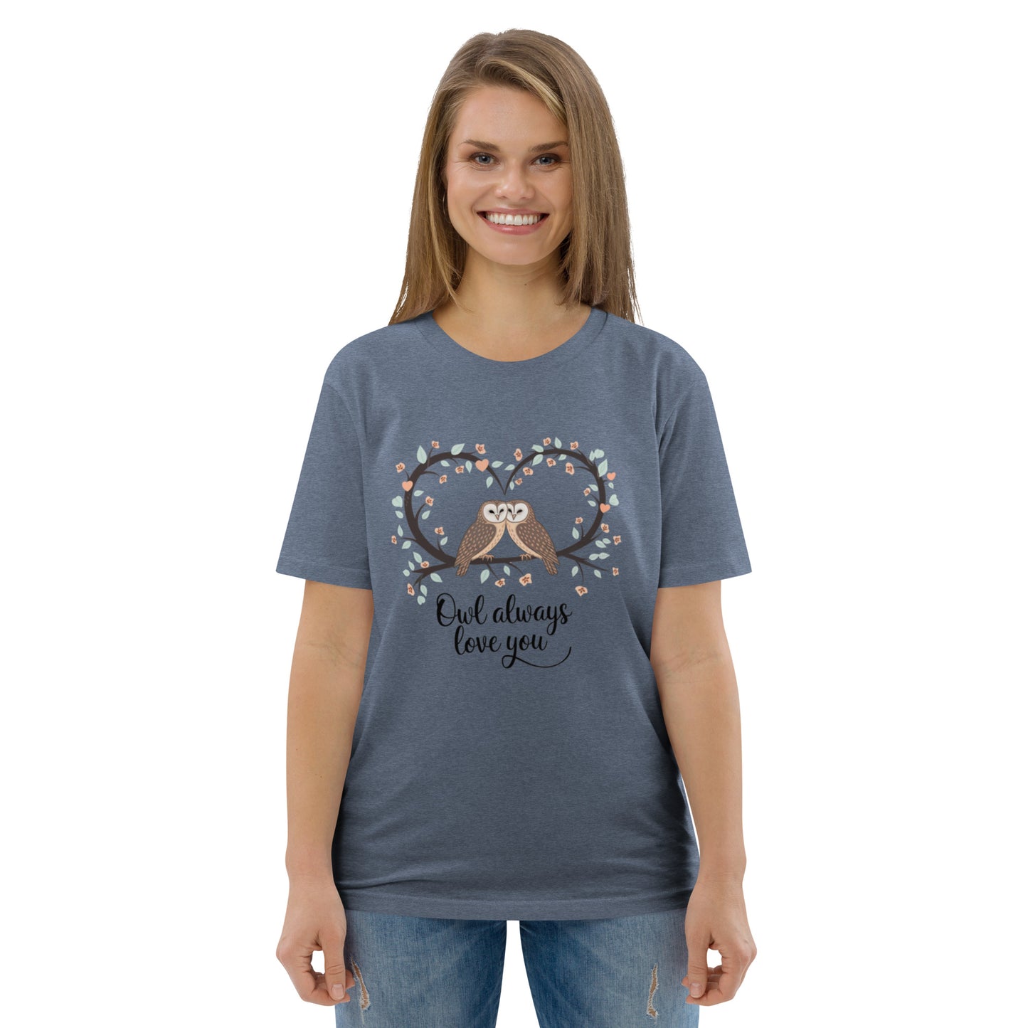 Owl-Themed Unisex Organic Cotton T-Shirt | Sustainable Fashion Dudeily