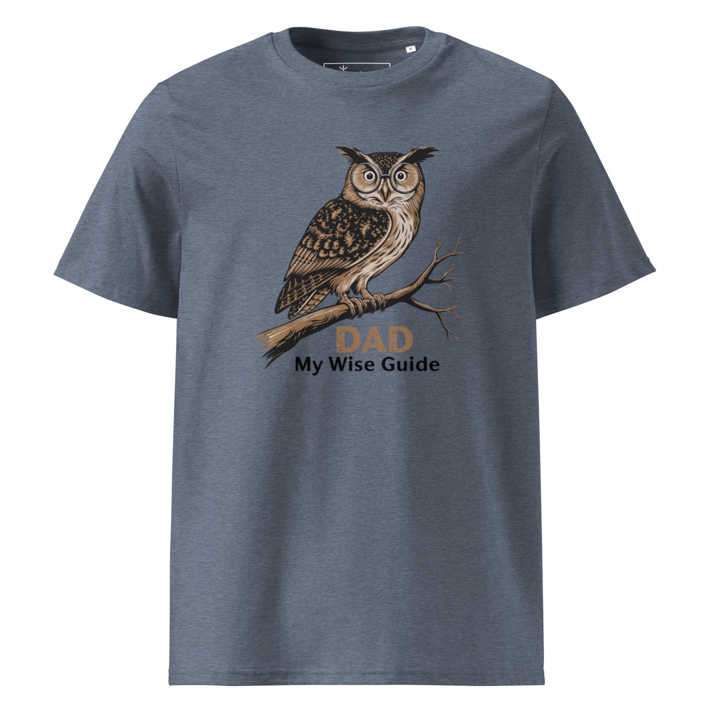 Unisex Organic Cotton T-Shirt – Owl Themed Sustainable Fashion for Father's Day by Dudeily Dudeily