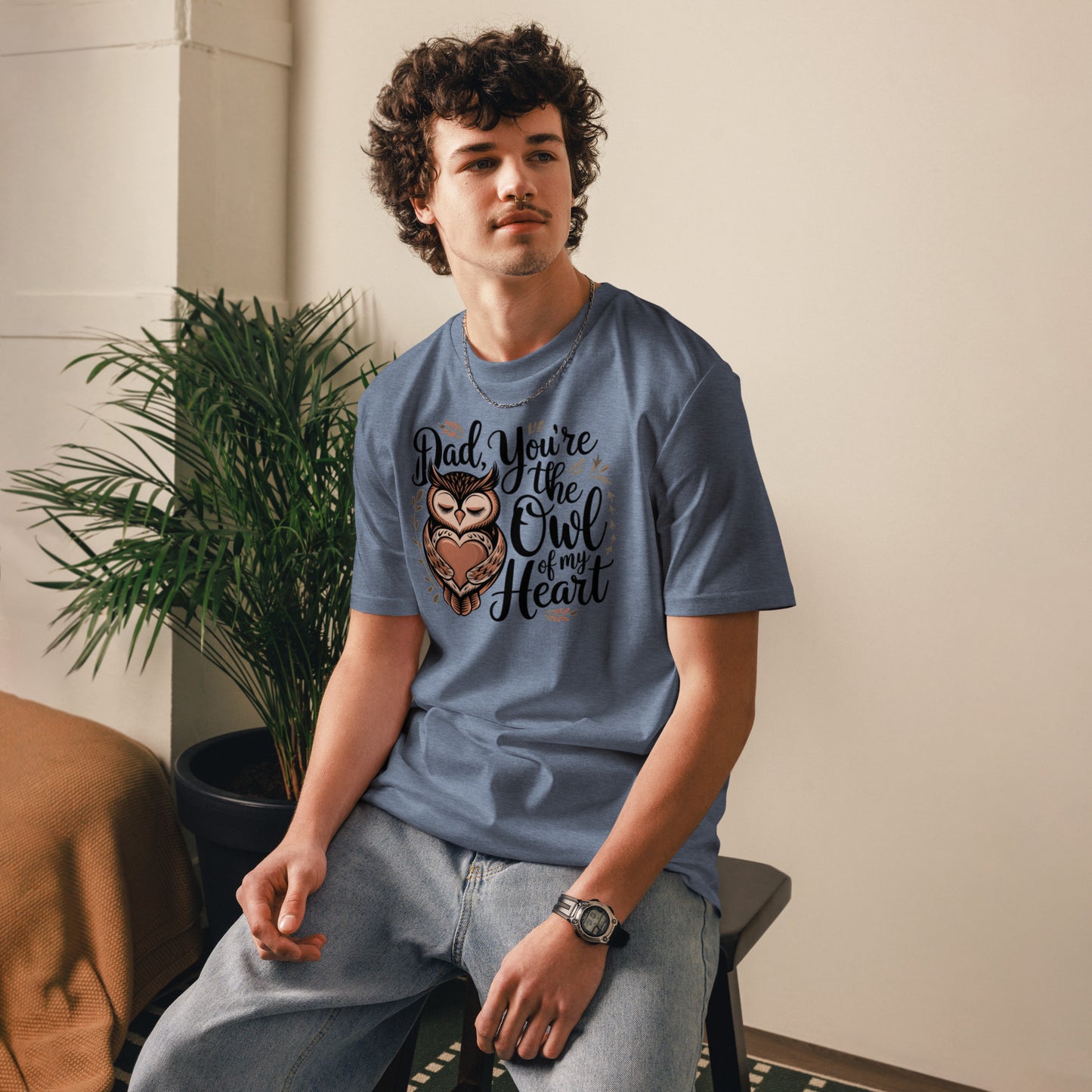 Unisex Organic Cotton T-Shirt – Owl-Themed Eco-Friendly Style by Dudeily Dudeily