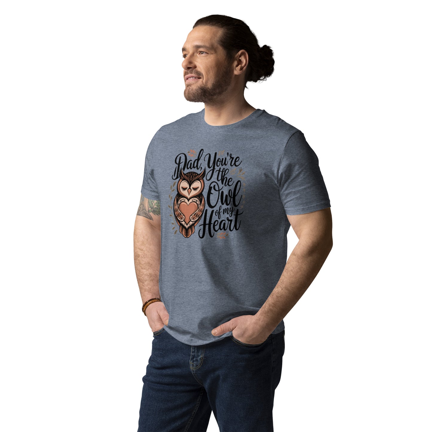 Unisex Organic Cotton T-Shirt – Owl-Themed Eco-Friendly Style by Dudeily Dudeily