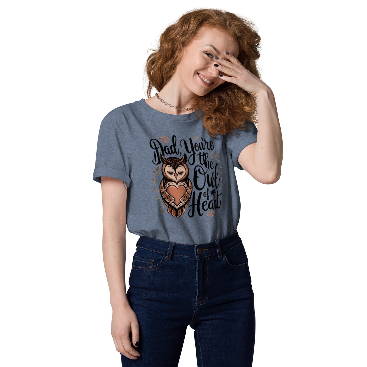 Unisex Organic Cotton T-Shirt – Owl-Themed Eco-Friendly Style by Dudeily Dudeily