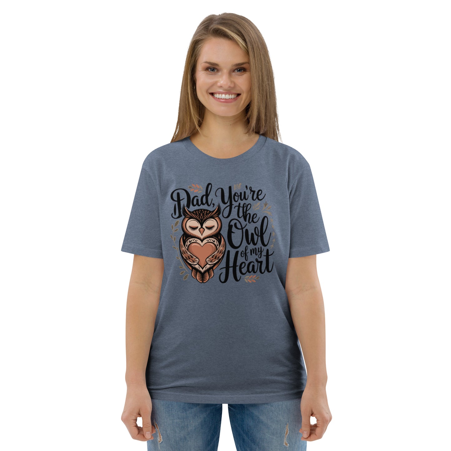 Unisex Organic Cotton T-Shirt – Owl-Themed Eco-Friendly Style by Dudeily Dudeily