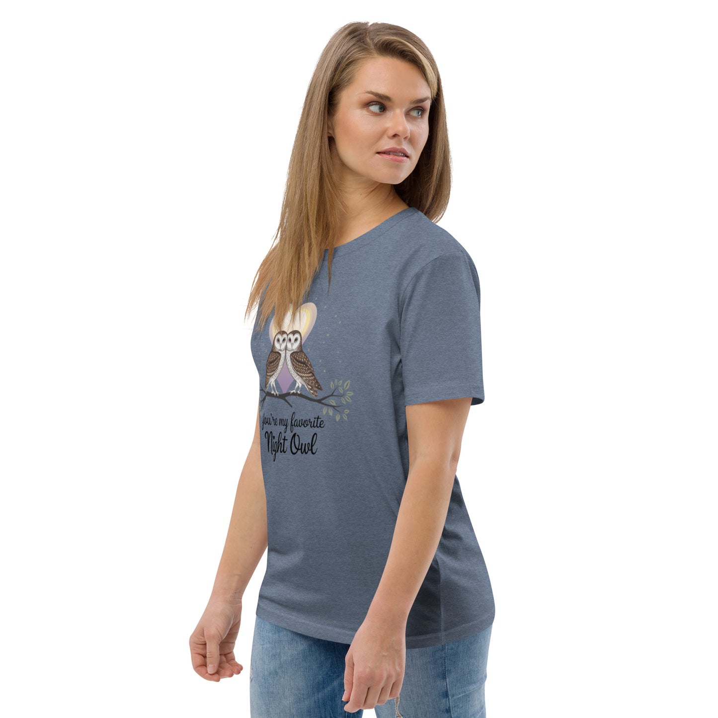 Owl-Themed Unisex Organic Cotton T-Shirt | Sustainable Fashion Dudeily