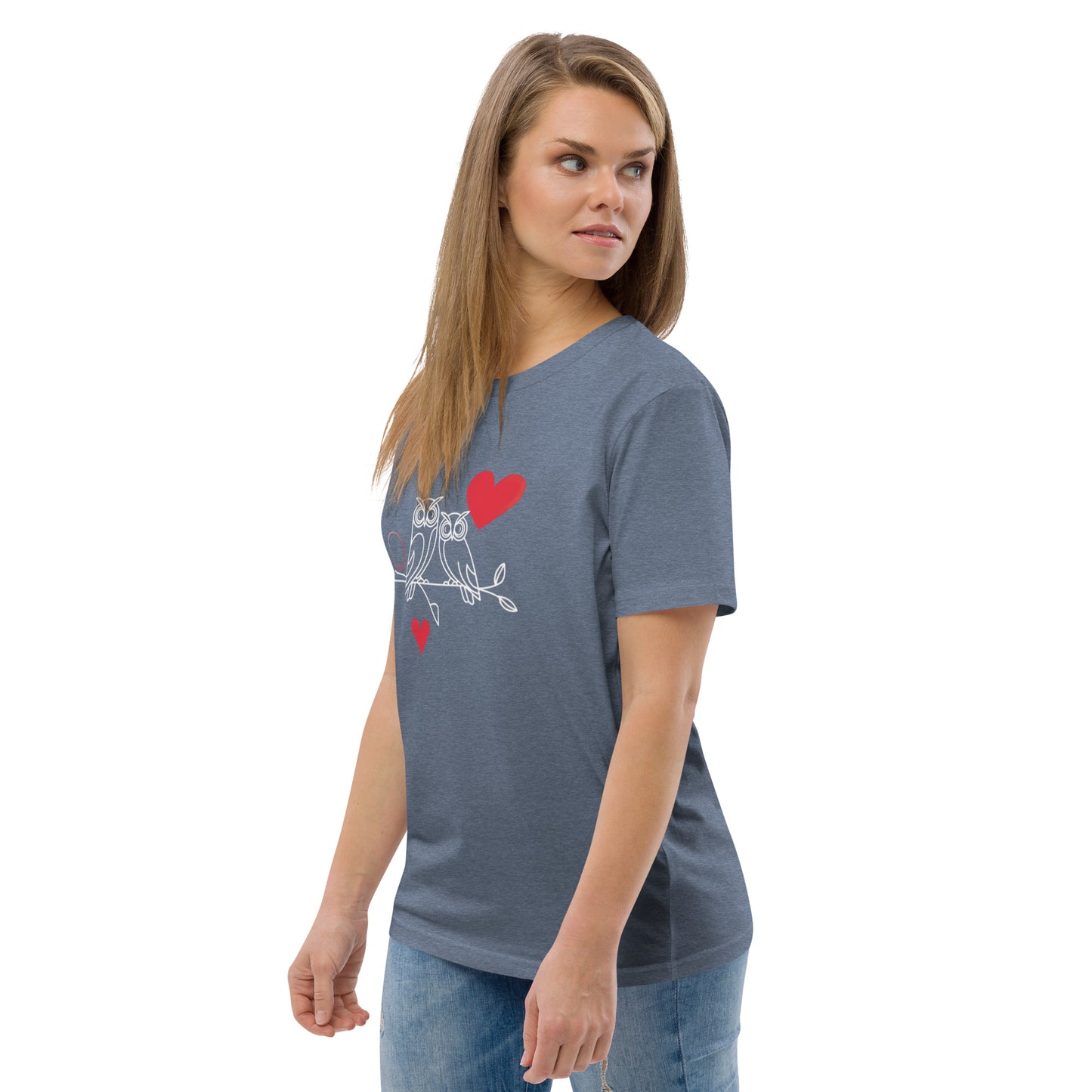 Owl-Themed Unisex Organic Cotton T-Shirt | Eco-Friendly Dudeily