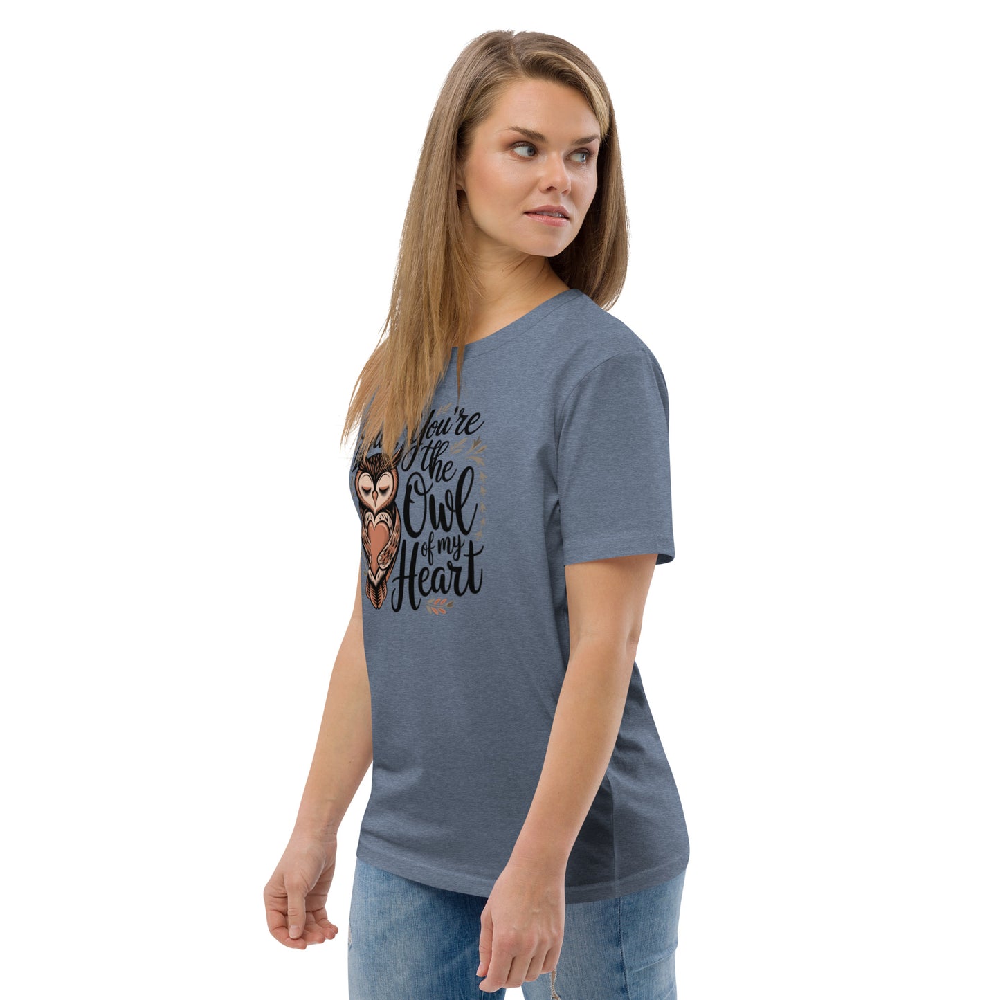 Unisex Organic Cotton T-Shirt – Owl-Themed Eco-Friendly Style by Dudeily Dudeily