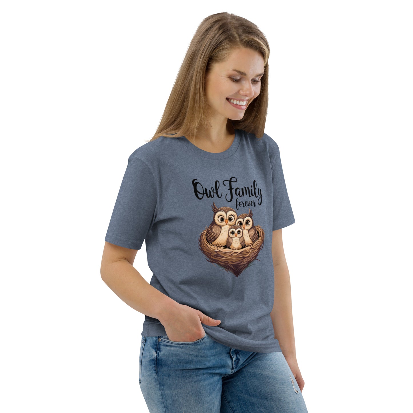 Owl-Themed Unisex Organic Cotton T-Shirt | Eco-Friendly Style Dudeily