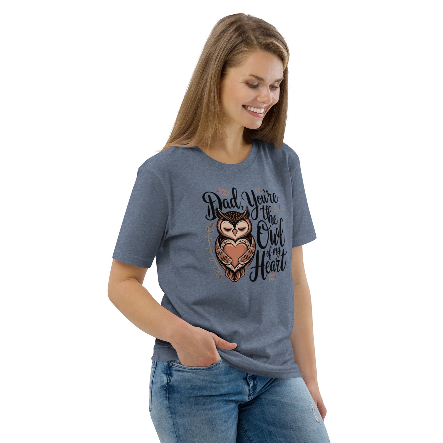 Unisex Organic Cotton T-Shirt – Owl-Themed Eco-Friendly Style by Dudeily Dudeily