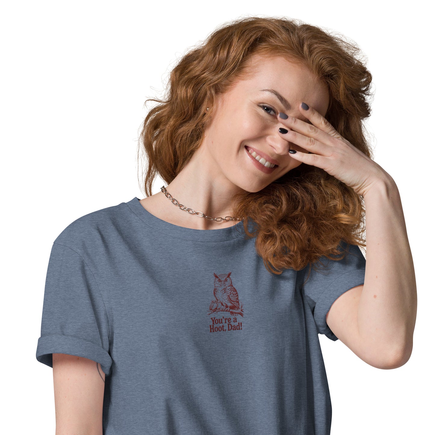 Unisex Organic Cotton T-Shirt | Owl-Themed Sustainable Eco Fashion USA Dudeily