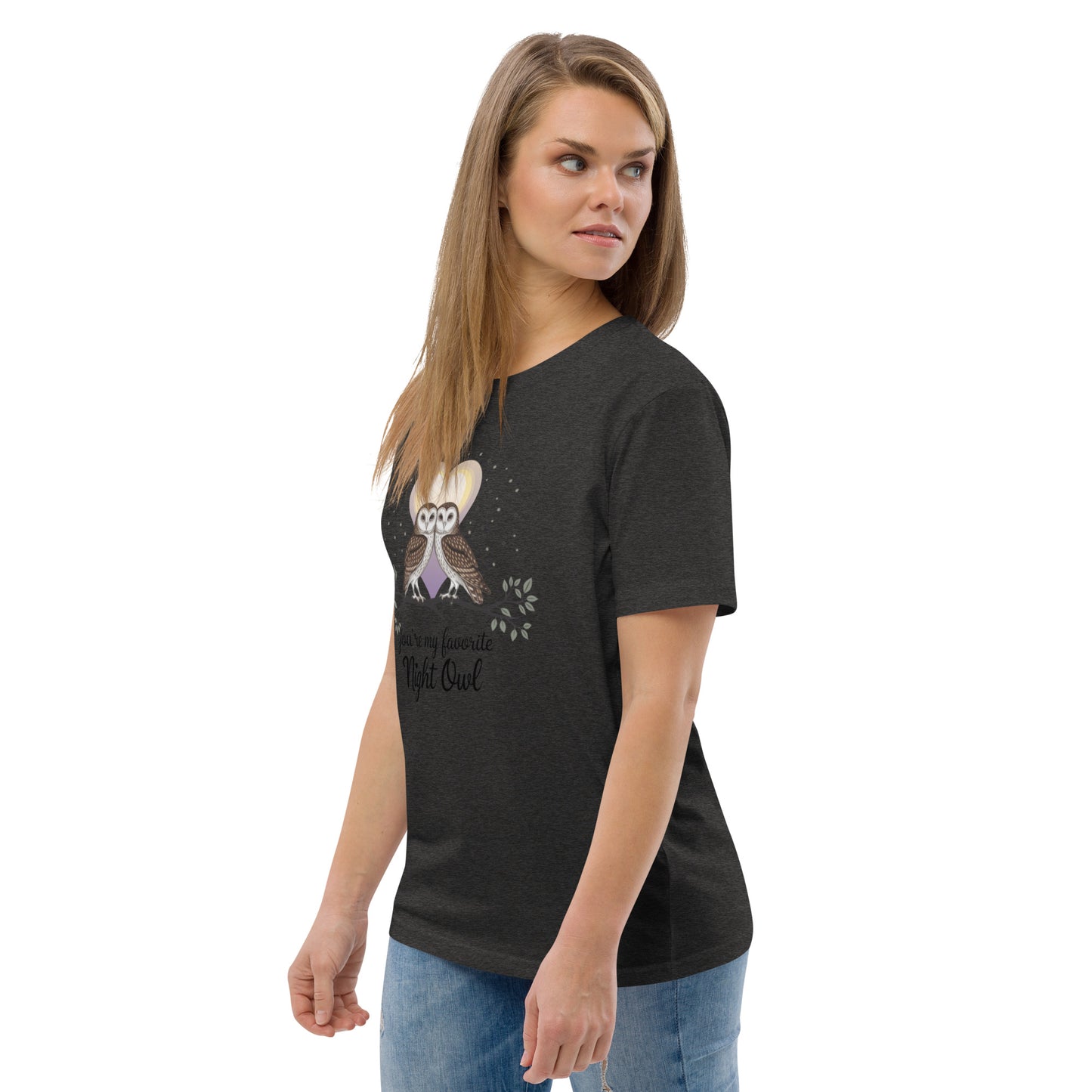 Owl-Themed Unisex Organic Cotton T-Shirt | Sustainable Fashion Dudeily