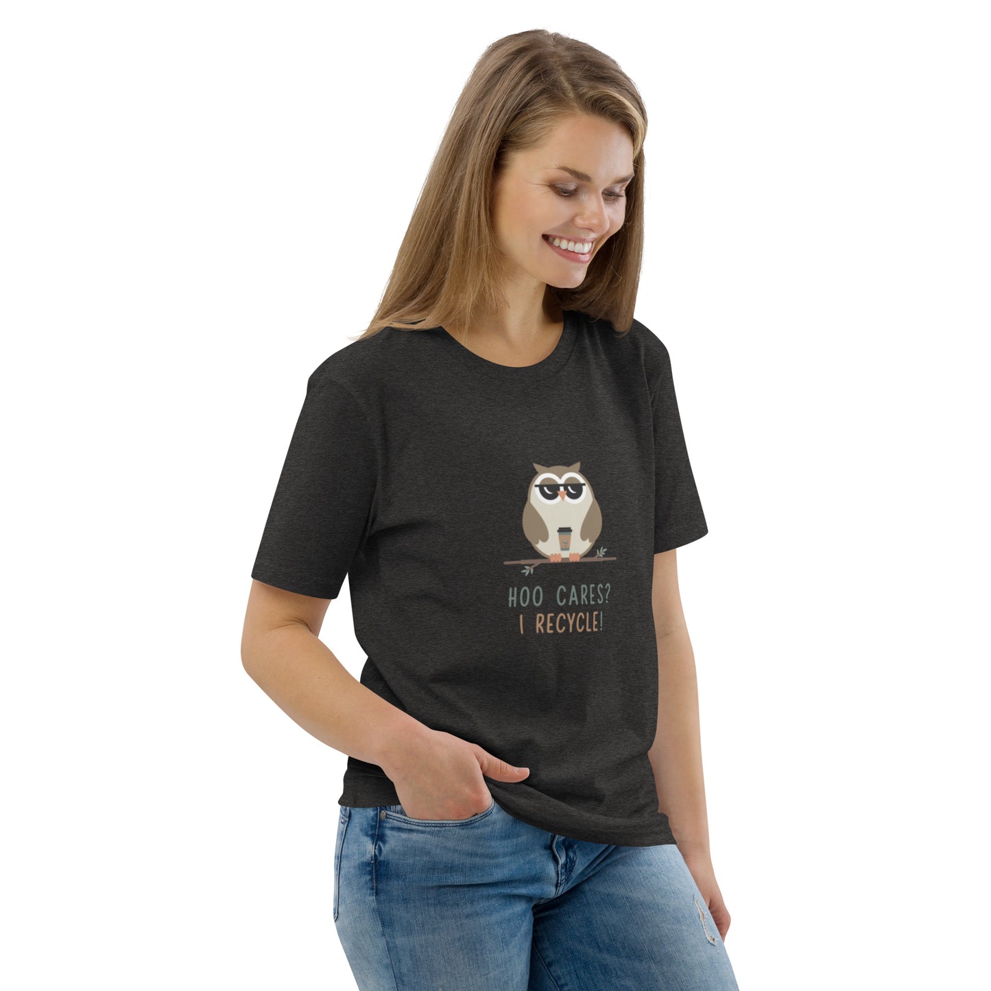 Unisex Organic Cotton T-Shirt | Owl Themed Eco-Friendly & Comfortable Dudeily