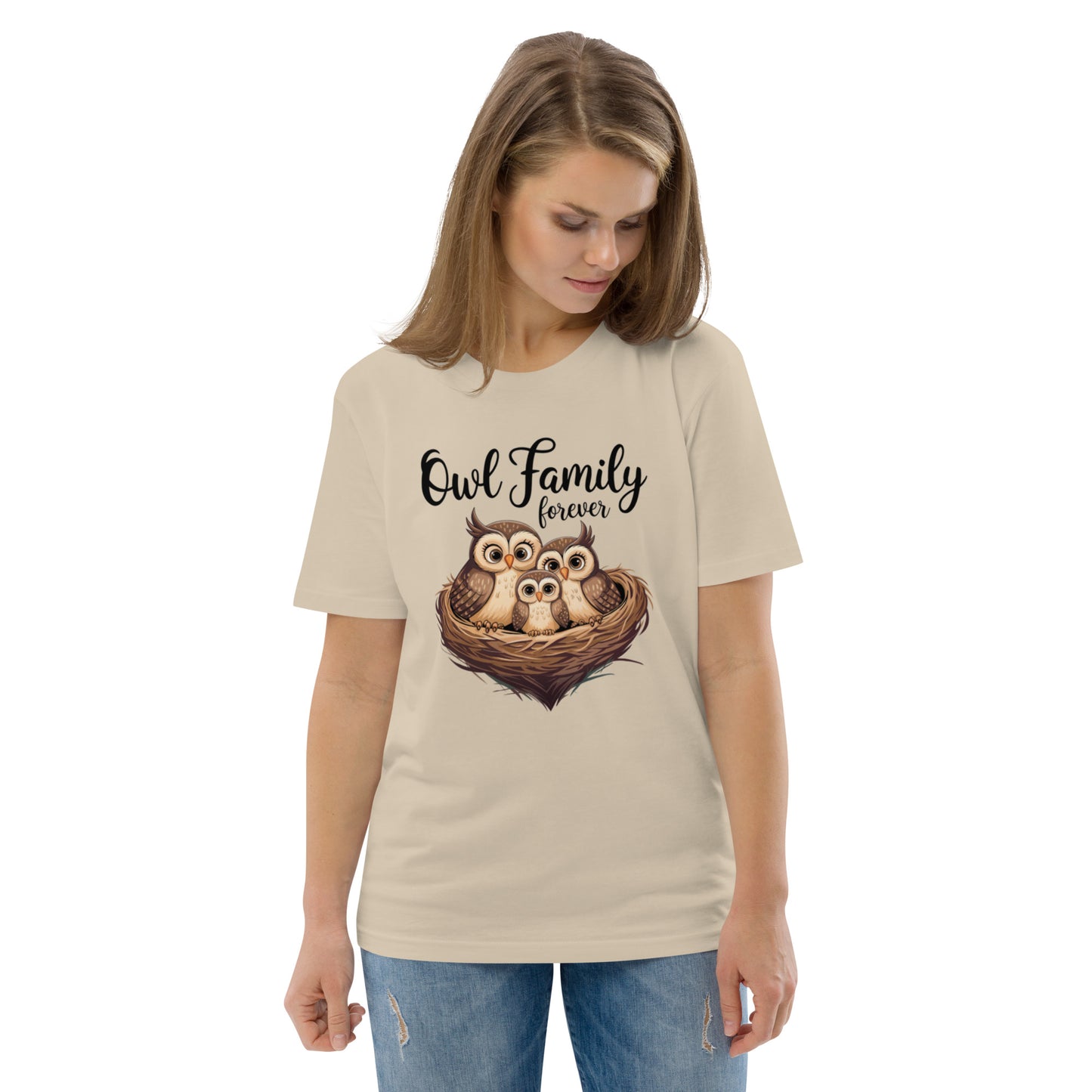 Owl-Themed Unisex Organic Cotton T-Shirt | Eco-Friendly Style Dudeily