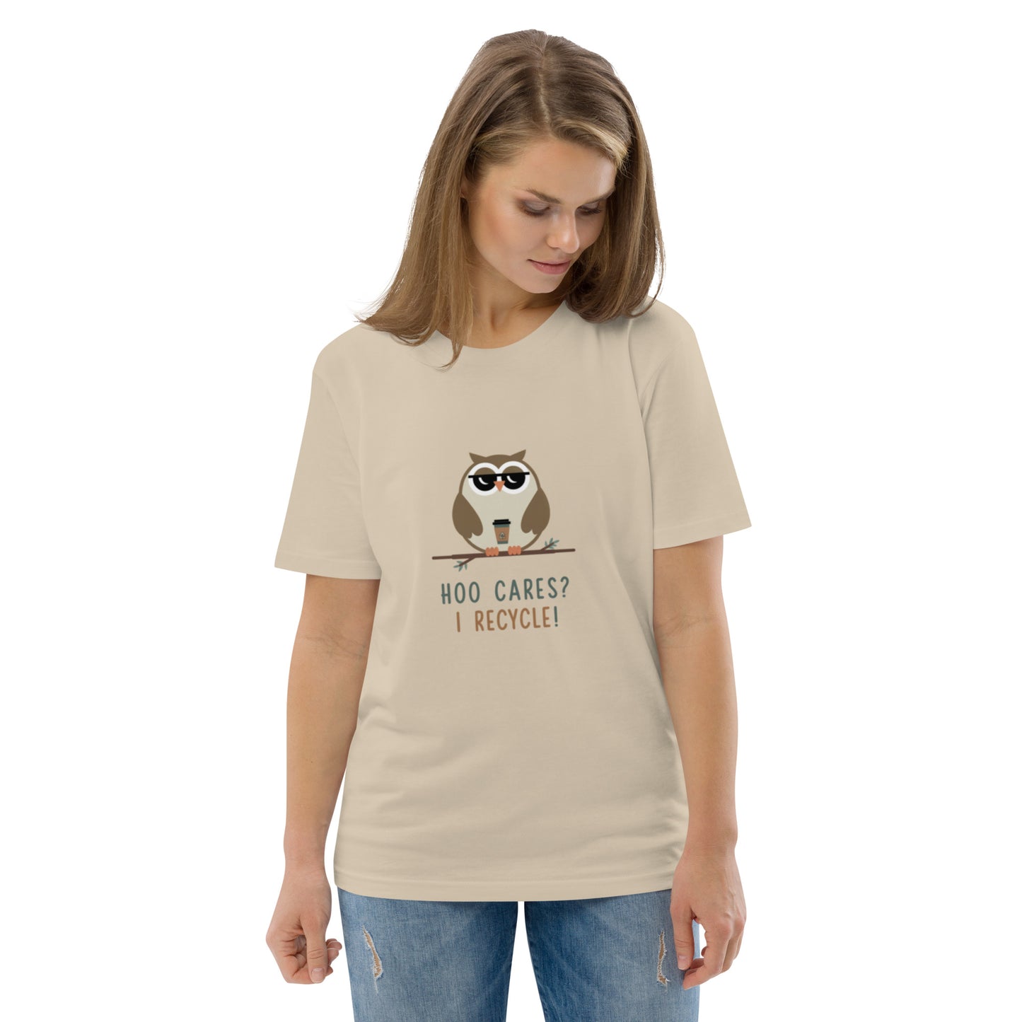 Unisex Organic Cotton T-Shirt | Owl Themed Eco-Friendly & Comfortable Dudeily