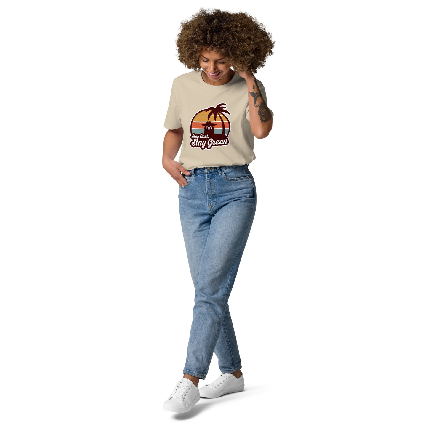 Unisex Organic Cotton T-Shirt – Sustainable & Comfortable for Owl Lover Desert Dust Dudeily
