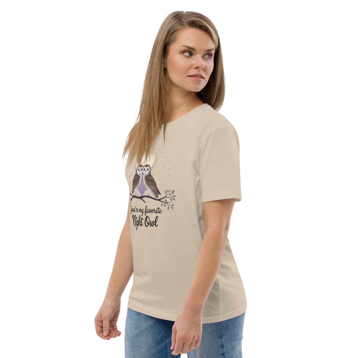 Owl-Themed Unisex Organic Cotton T-Shirt | Sustainable Fashion Dudeily