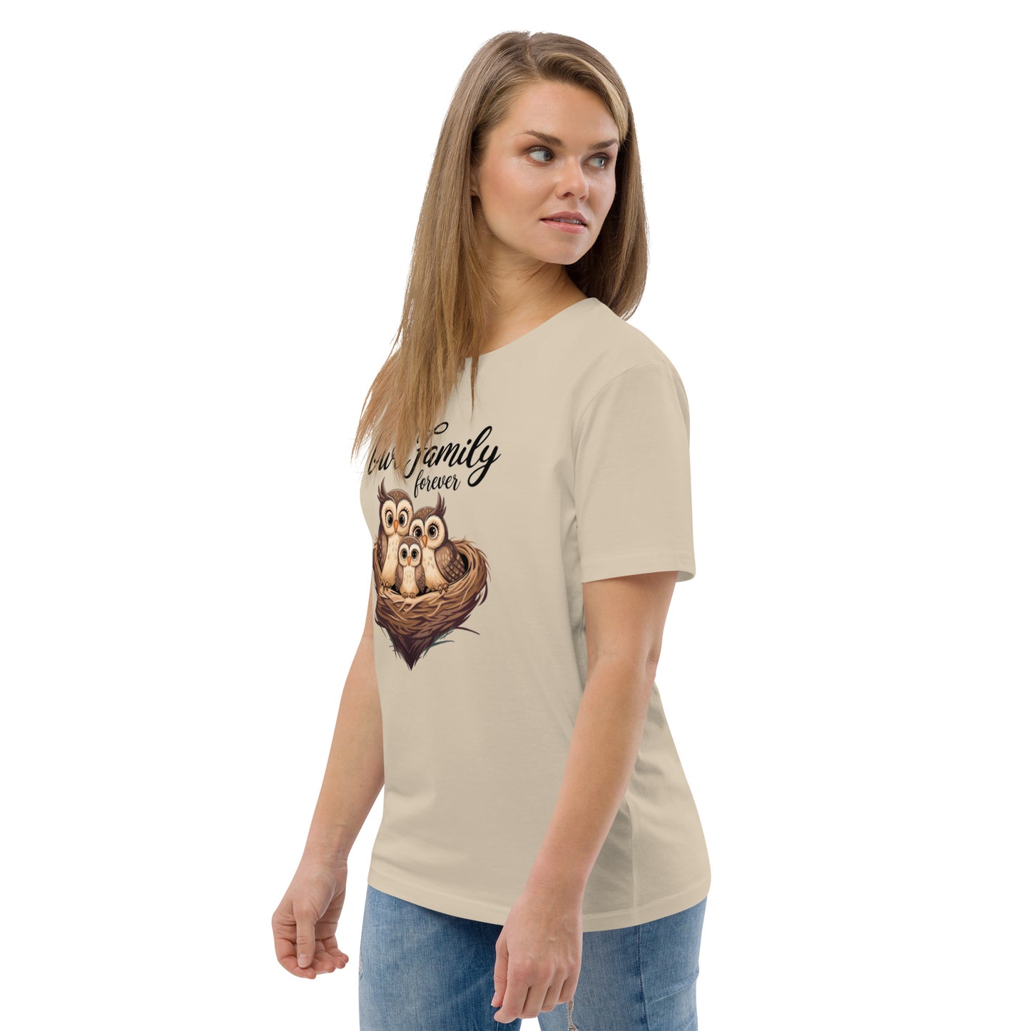 Owl-Themed Unisex Organic Cotton T-Shirt | Eco-Friendly Style Dudeily