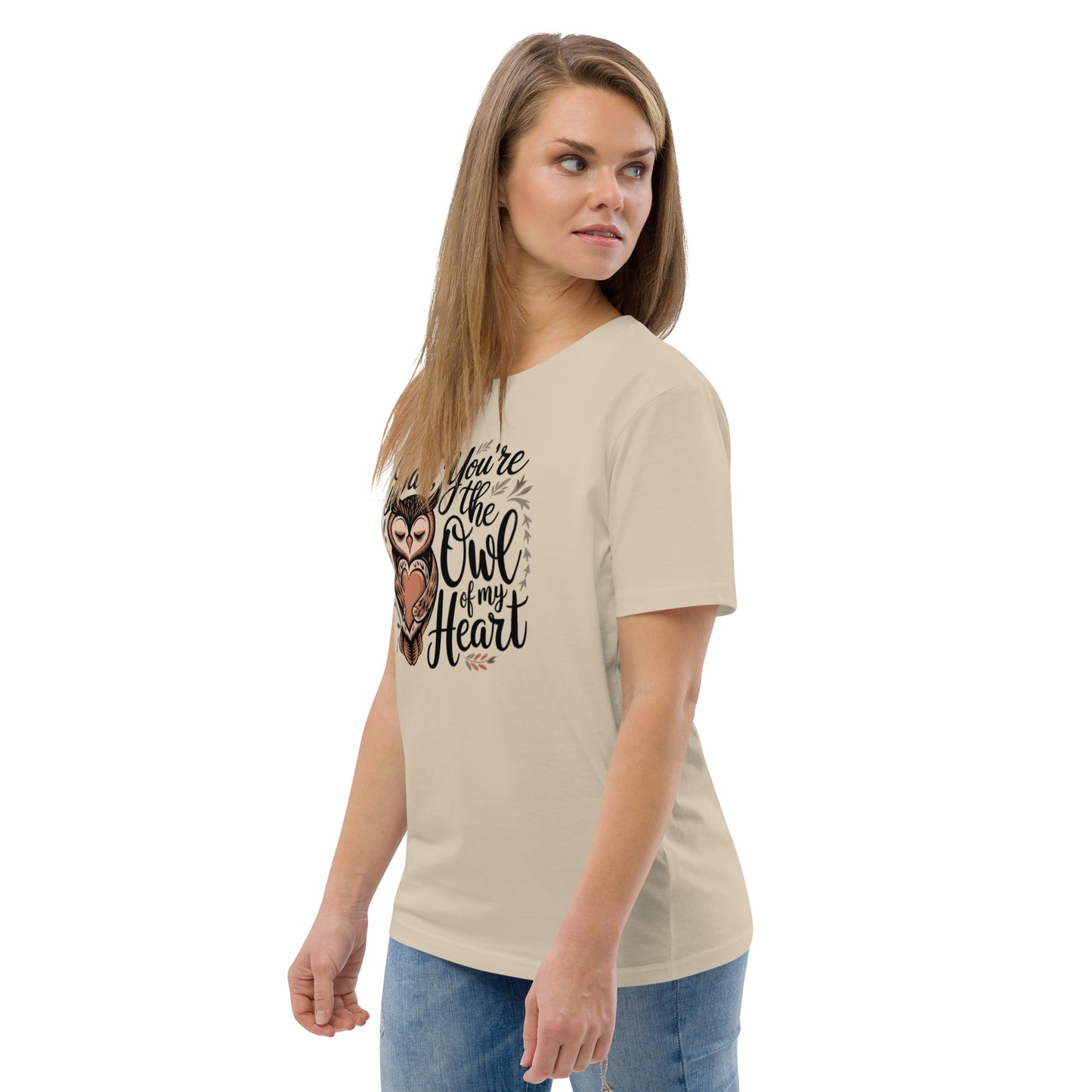 Unisex Organic Cotton T-Shirt – Owl-Themed Eco-Friendly Style by Dudeily Dudeily