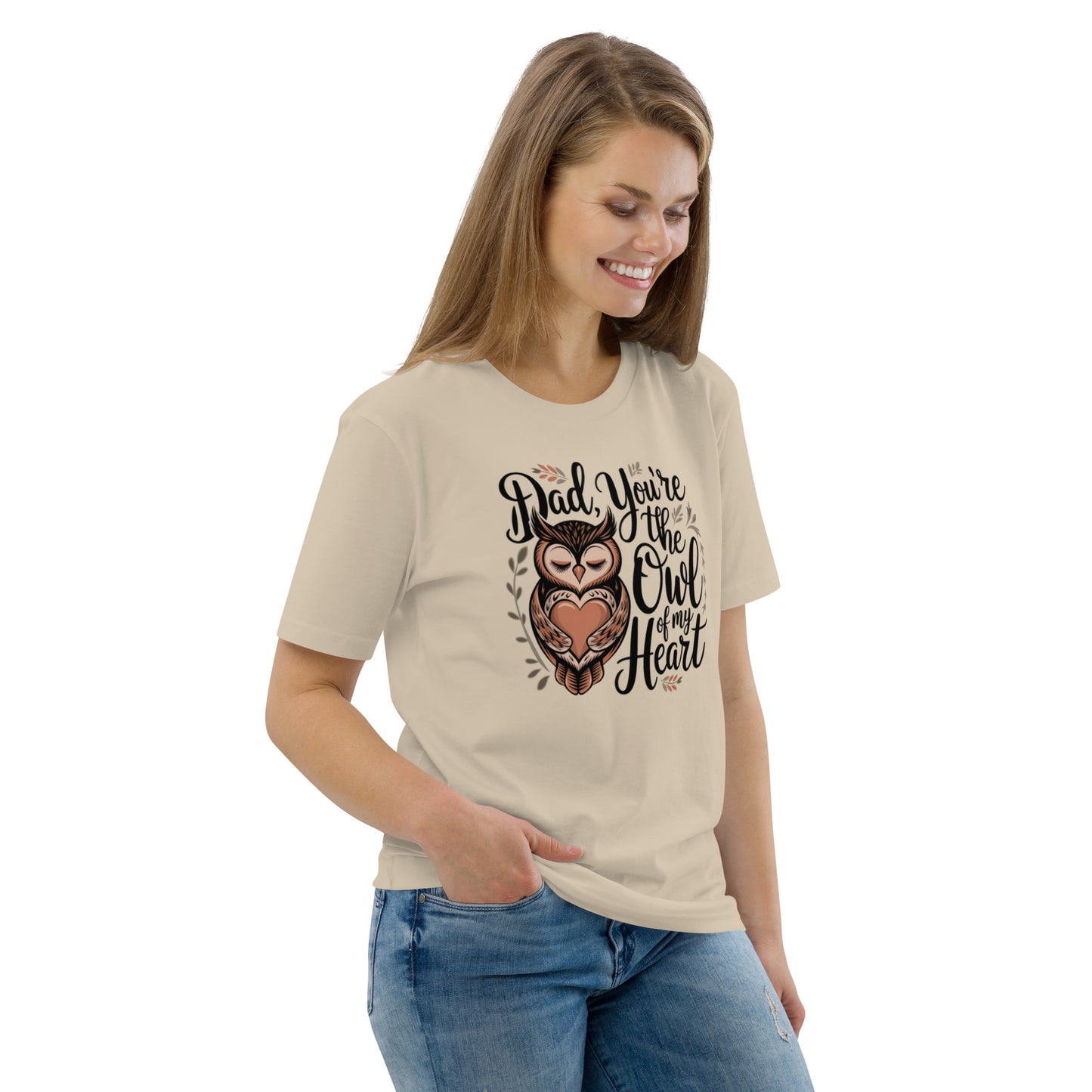 Unisex Organic Cotton T-Shirt – Owl-Themed Eco-Friendly Style by Dudeily Dudeily