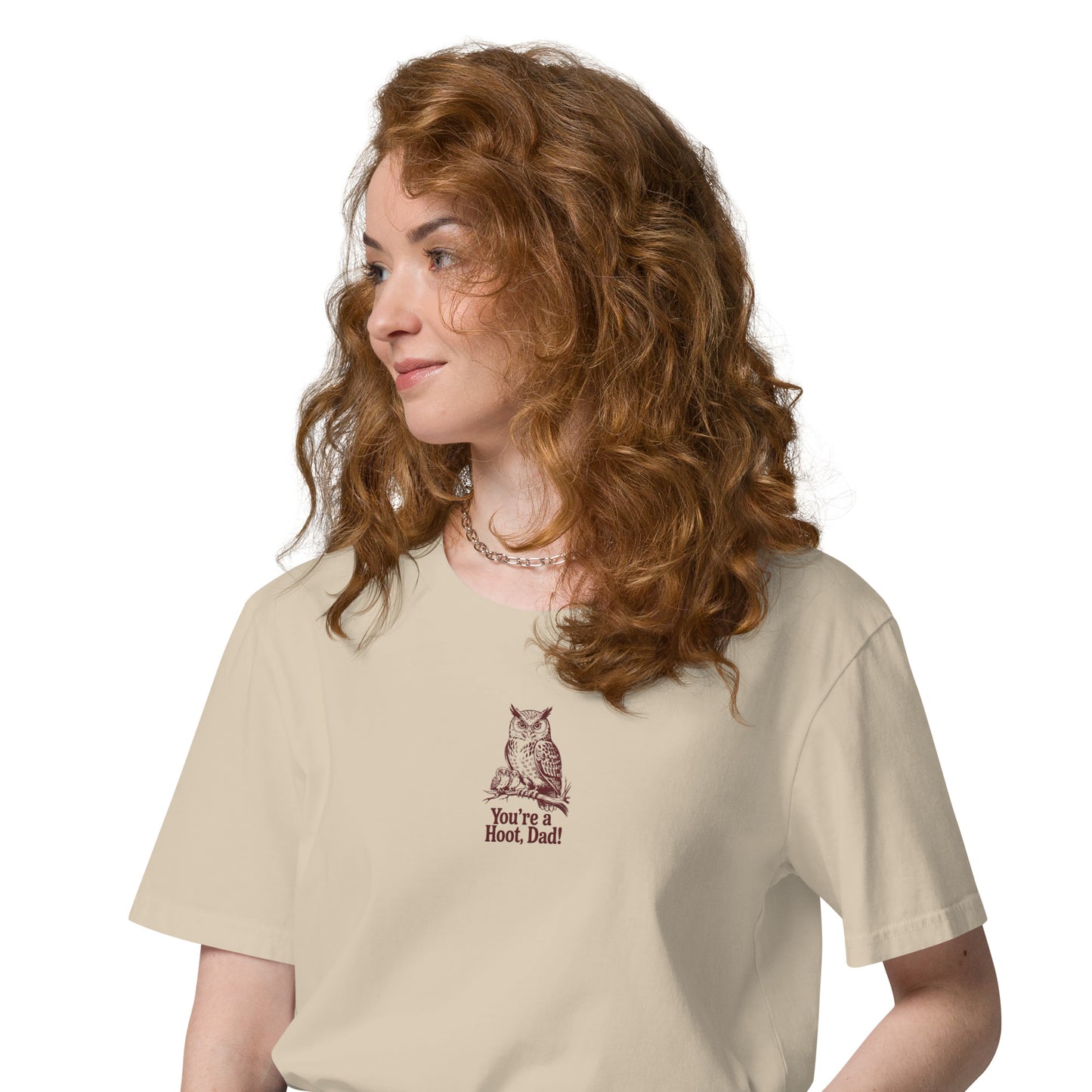 Unisex Organic Cotton T-Shirt | Owl-Themed Sustainable Eco Fashion USA Dudeily