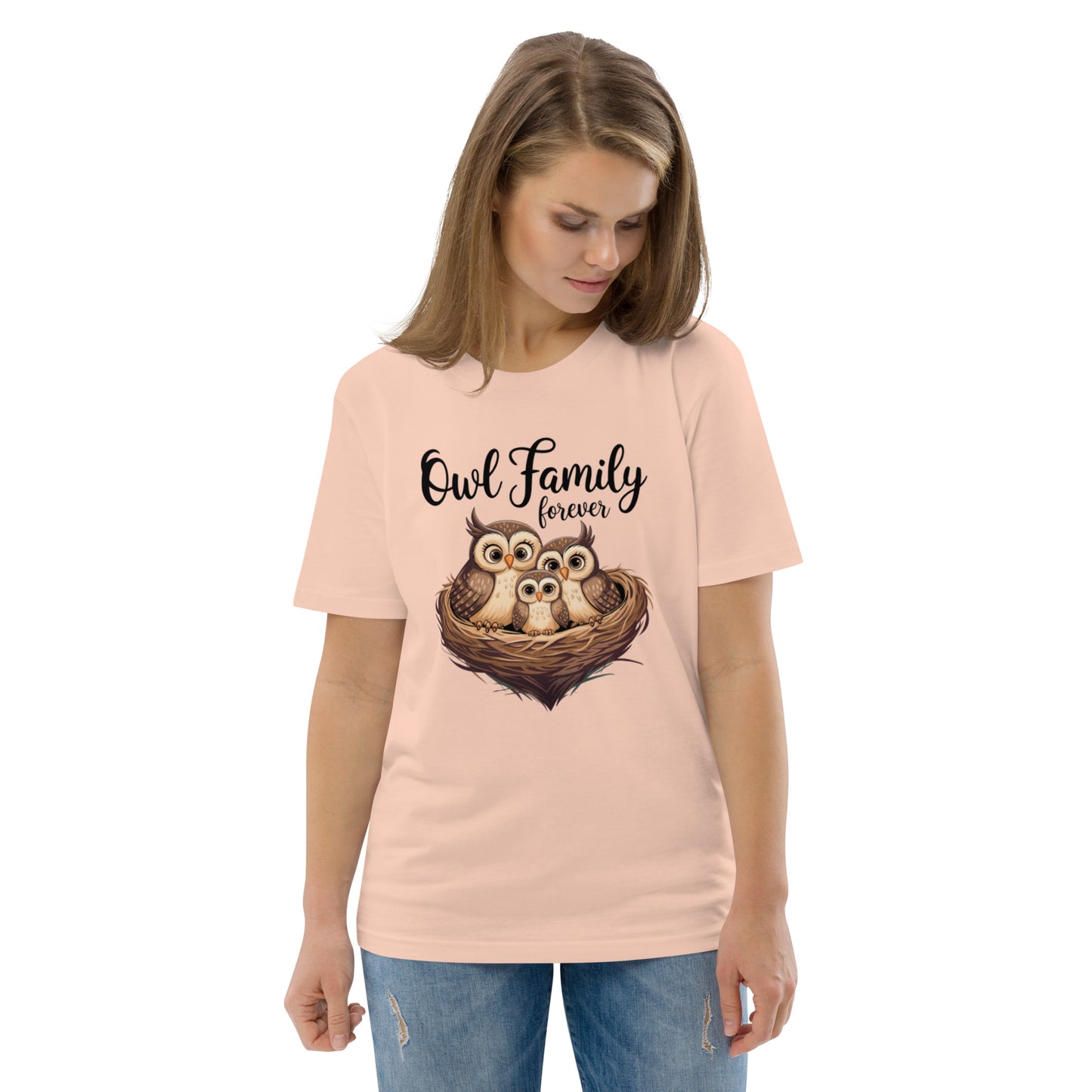 Unisex Organic Cotton T-Shirt |Owl-Themed Eco-Friendly, Stylish Dudeily