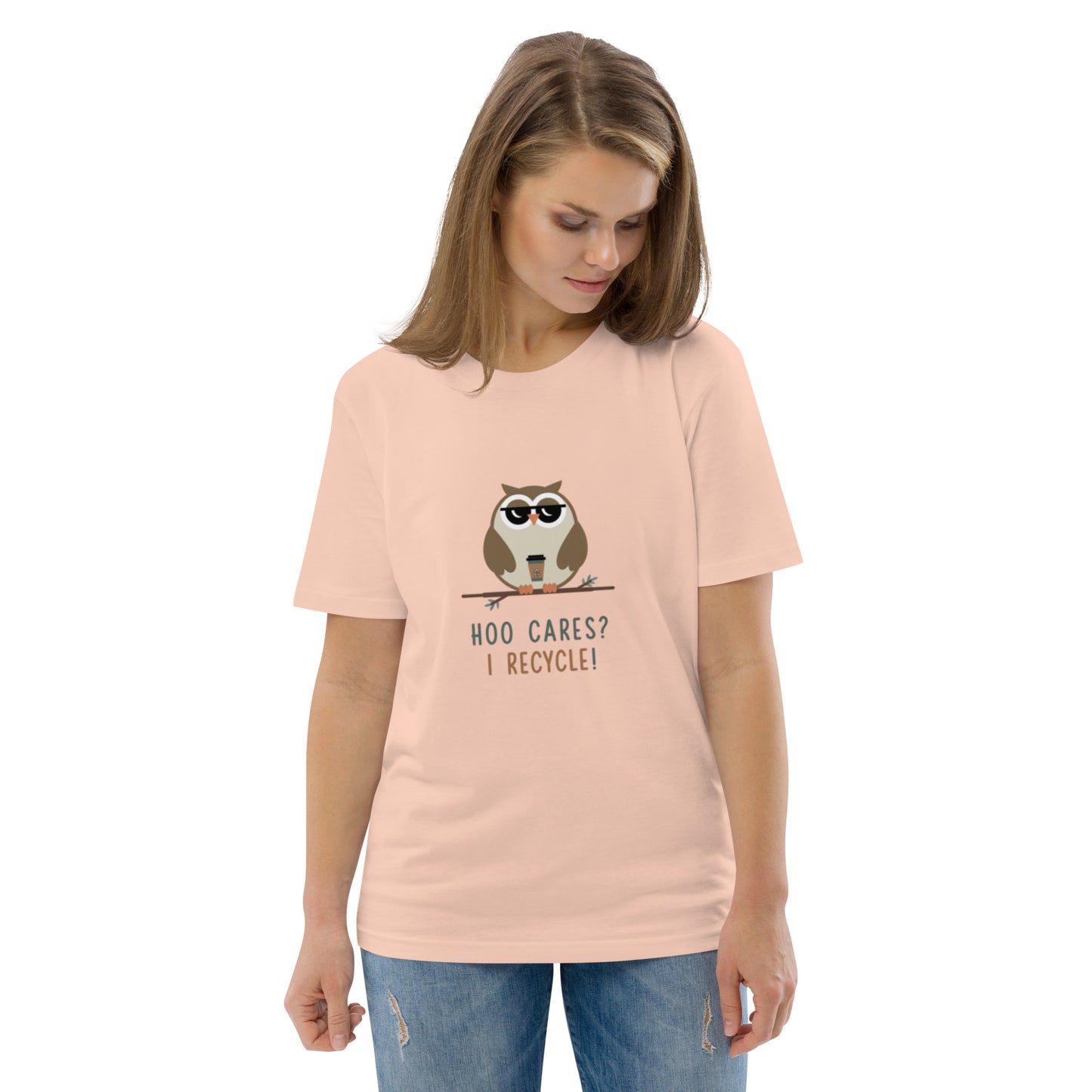 Unisex Organic Cotton T-Shirt | Owl Themed Eco-Friendly & Comfortable Dudeily