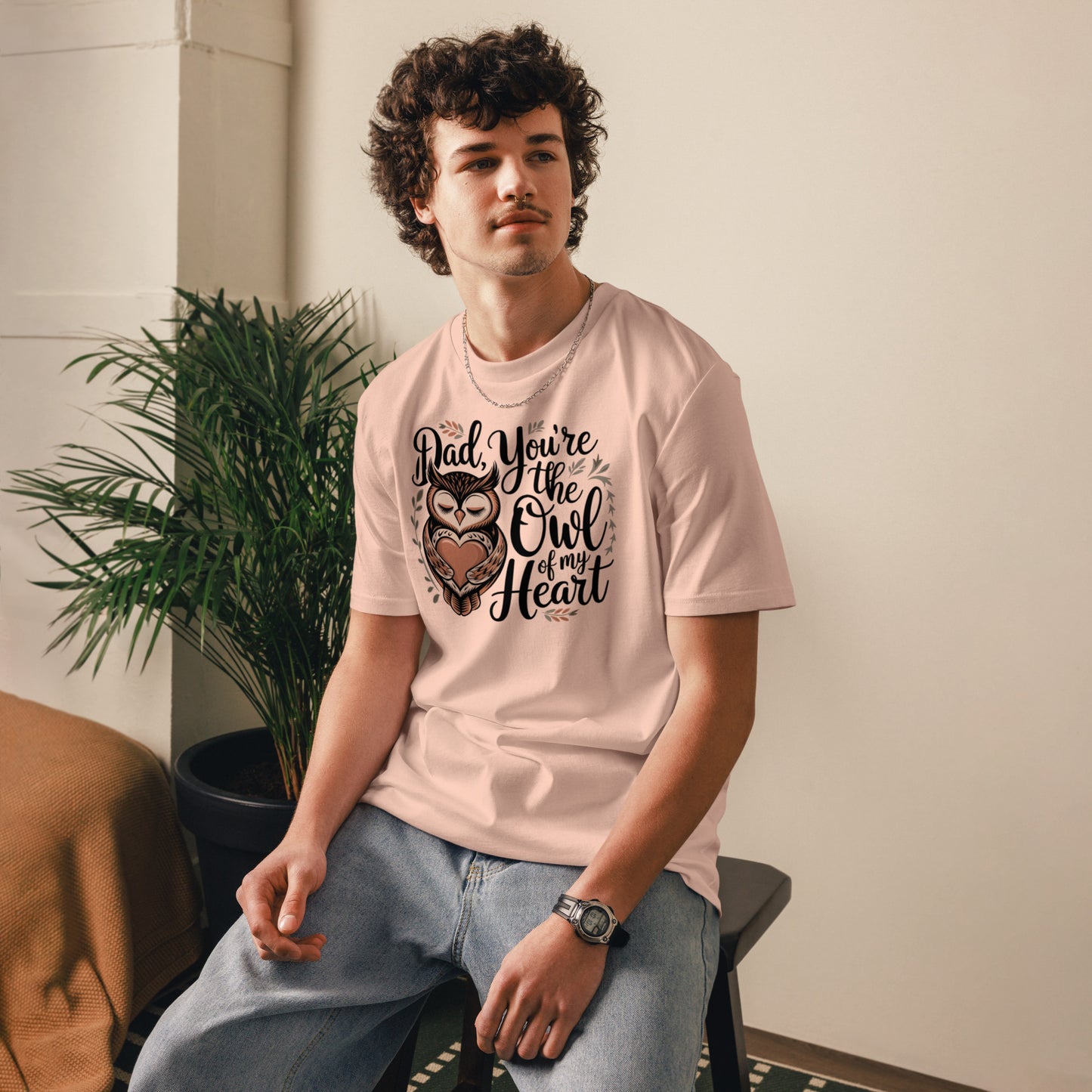 Unisex Organic Cotton T-Shirt – Owl-Themed Eco-Friendly Style by Dudeily Dudeily