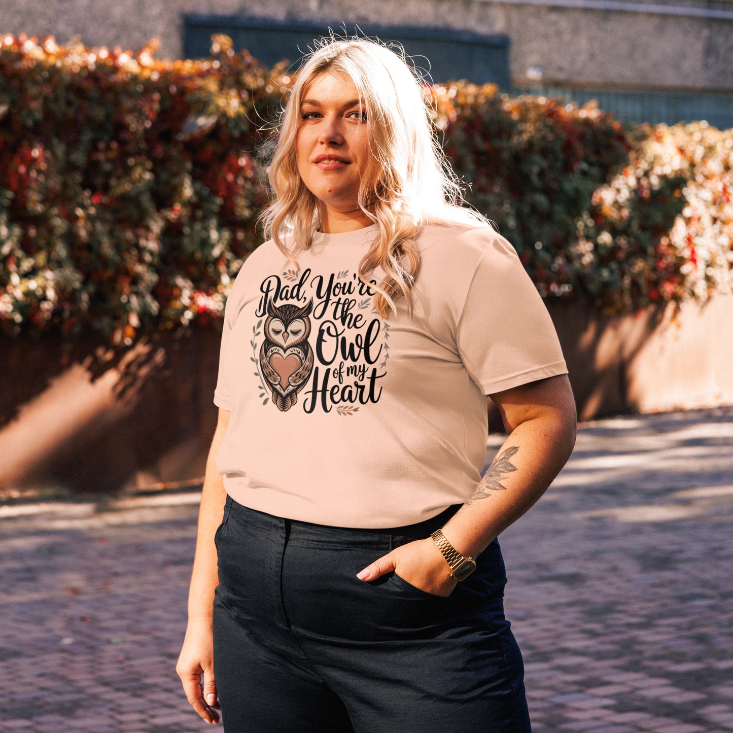 Unisex Organic Cotton T-Shirt – Owl-Themed Eco-Friendly Style by Dudeily Dudeily