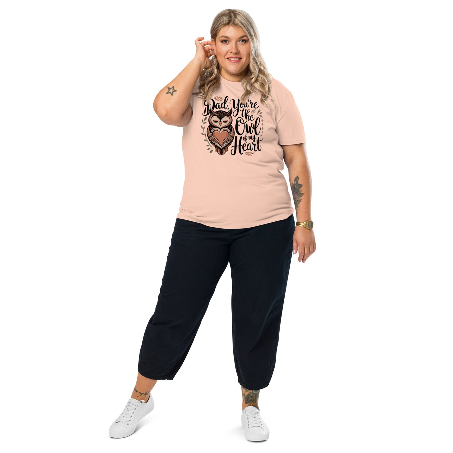 Unisex Organic Cotton T-Shirt – Owl-Themed Eco-Friendly Style by Dudeily Dudeily