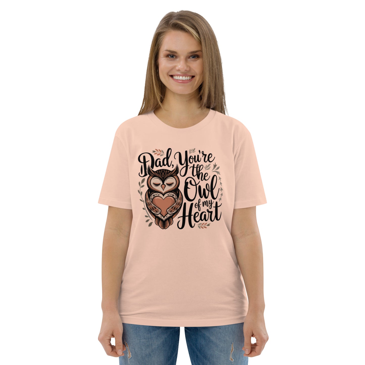 Unisex Organic Cotton T-Shirt – Owl-Themed Eco-Friendly Style by Dudeily Dudeily