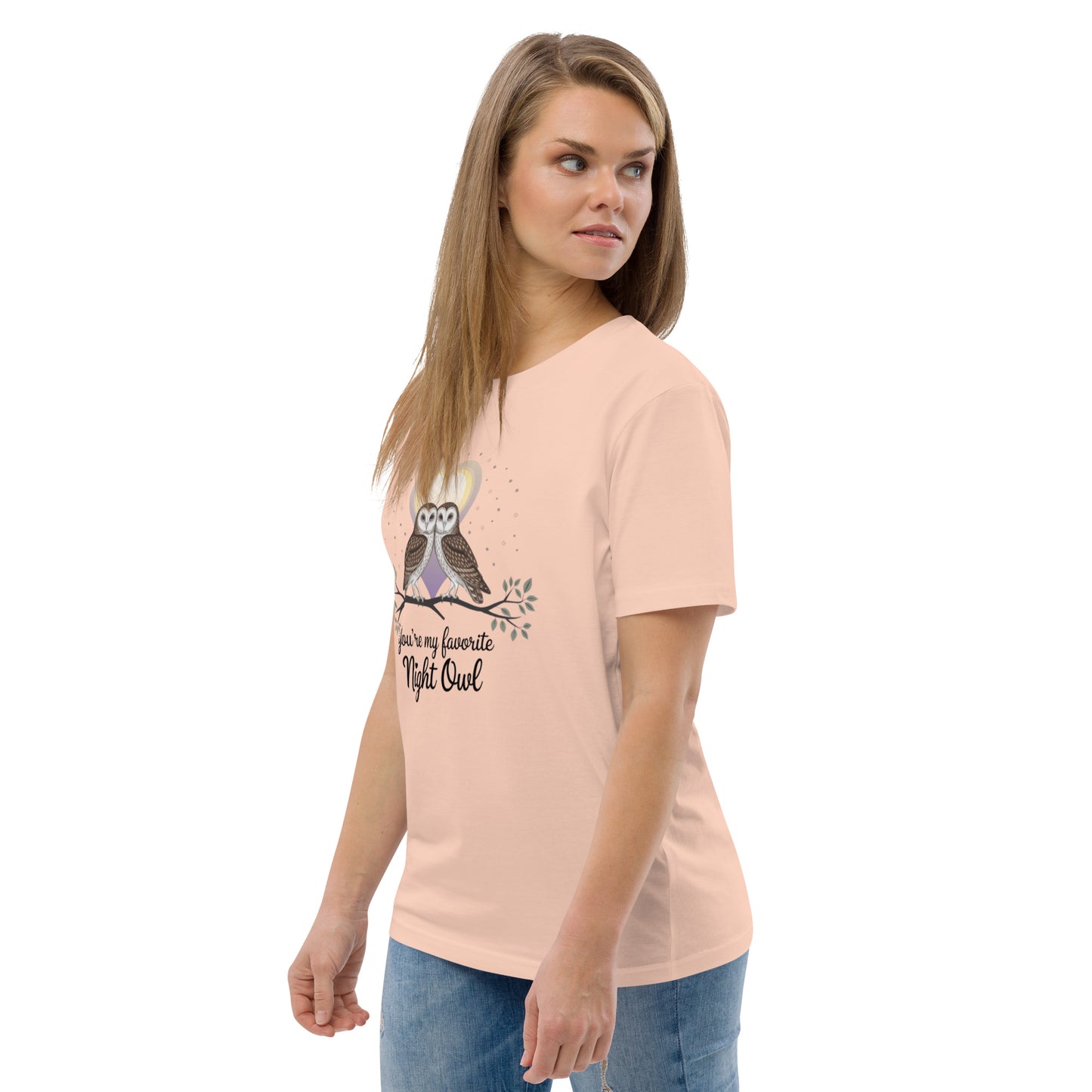 Owl-Themed Unisex Organic Cotton T-Shirt | Sustainable Fashion Dudeily