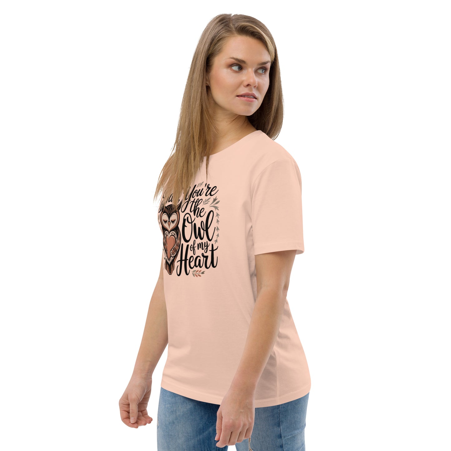 Unisex Organic Cotton T-Shirt – Owl-Themed Eco-Friendly Style by Dudeily Dudeily