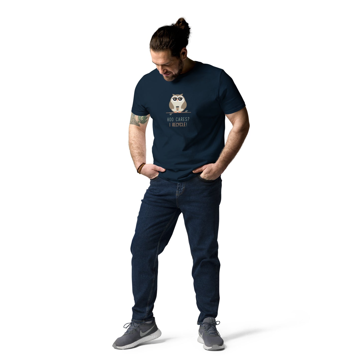 Unisex Organic Cotton T-Shirt | Owl Themed Eco-Friendly & Comfortable Dudeily