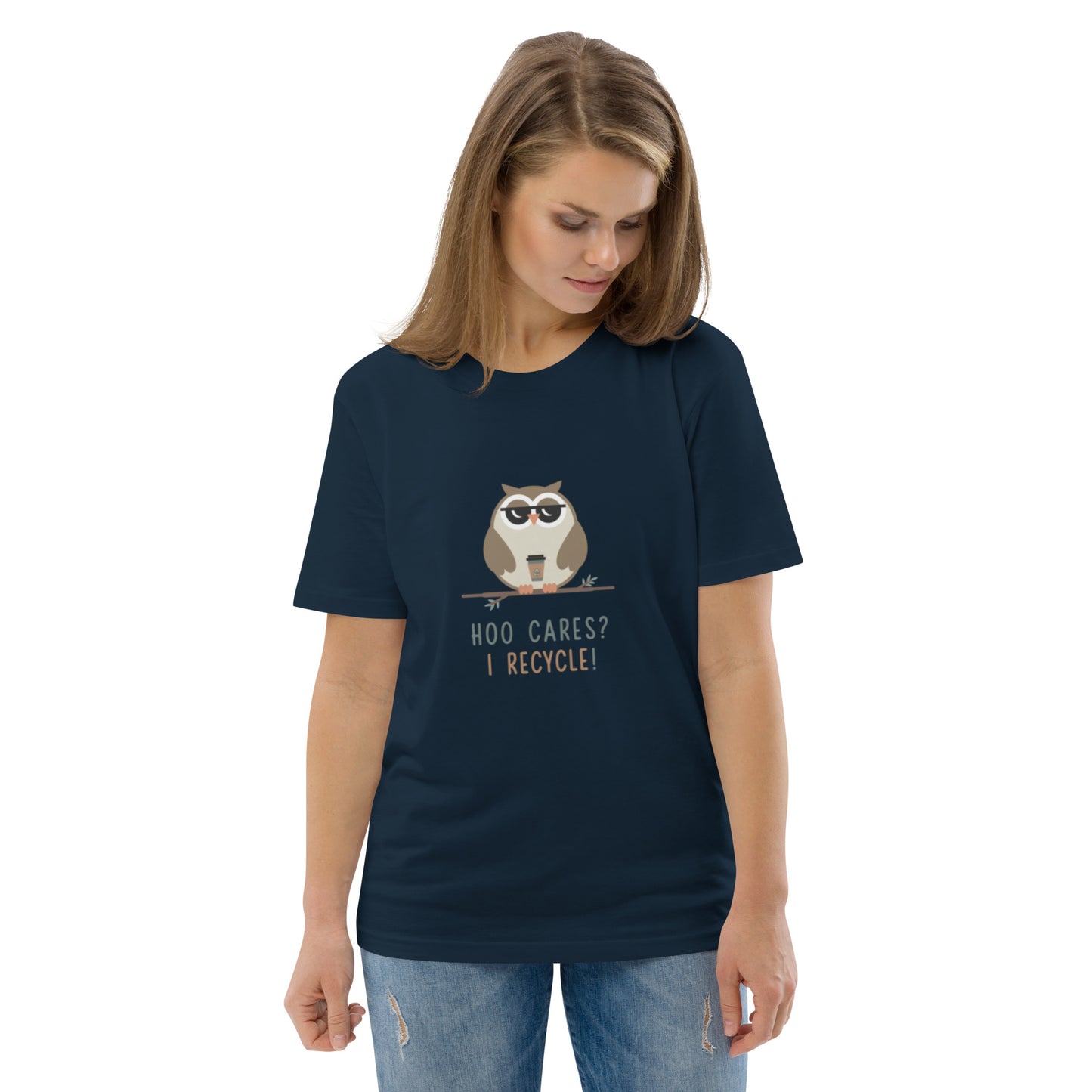 Unisex Organic Cotton T-Shirt | Owl Themed Eco-Friendly & Comfortable Dudeily