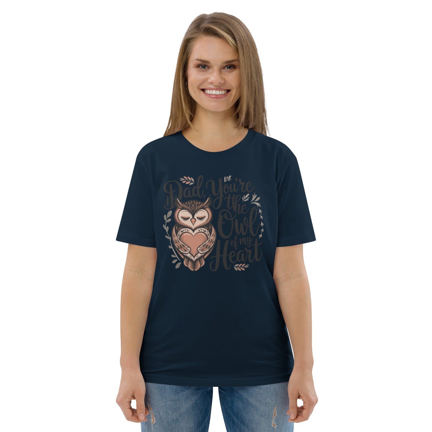 Unisex Organic Cotton T-Shirt – Owl-Themed Eco-Friendly Style by Dudeily Dudeily