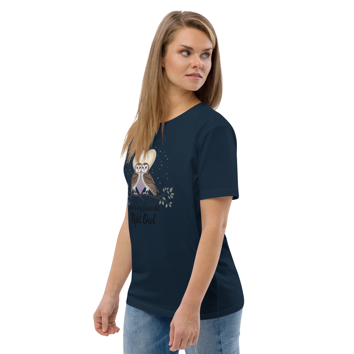 Owl-Themed Unisex Organic Cotton T-Shirt | Sustainable Fashion Dudeily