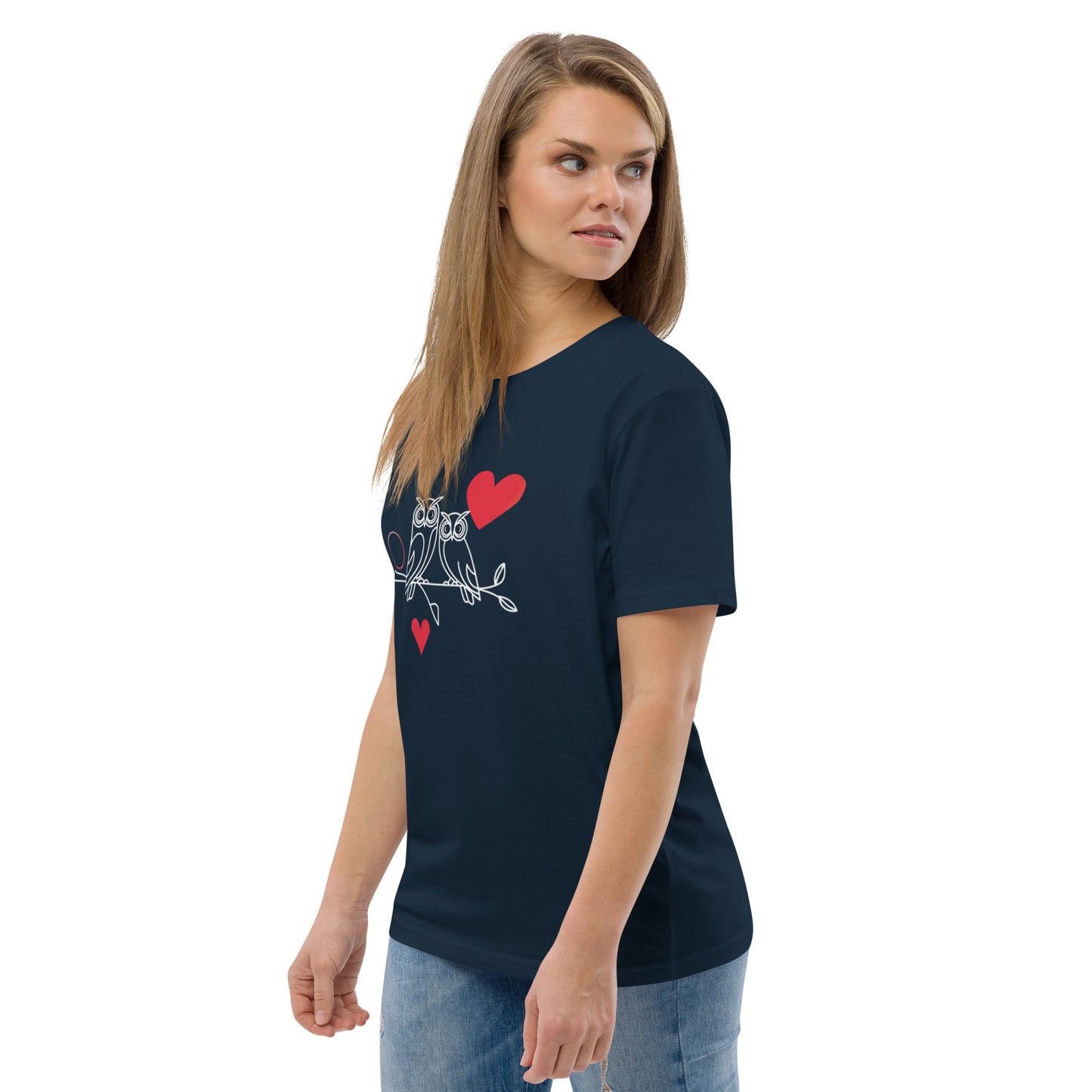 Owl-Themed Unisex Organic Cotton T-Shirt | Eco-Friendly Dudeily