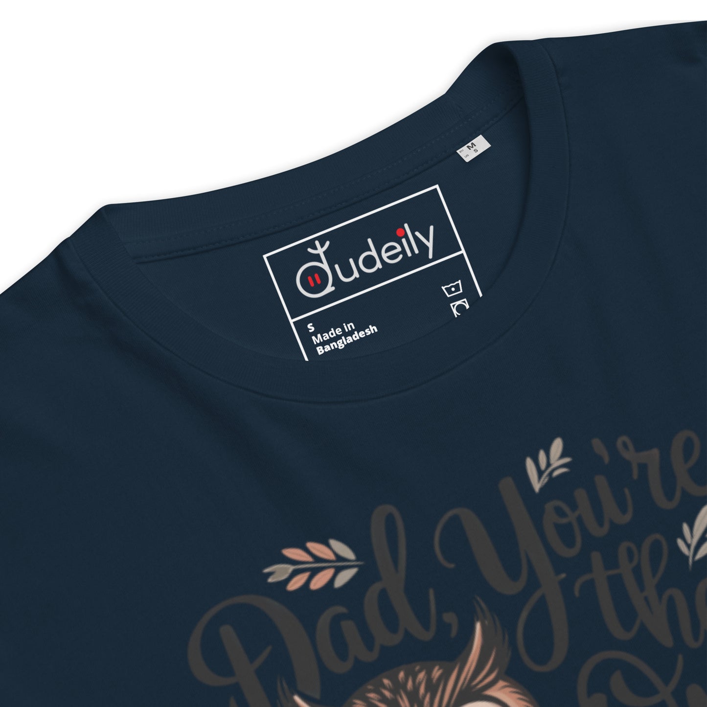 Unisex Organic Cotton T-Shirt – Owl-Themed Eco-Friendly Style by Dudeily Dudeily