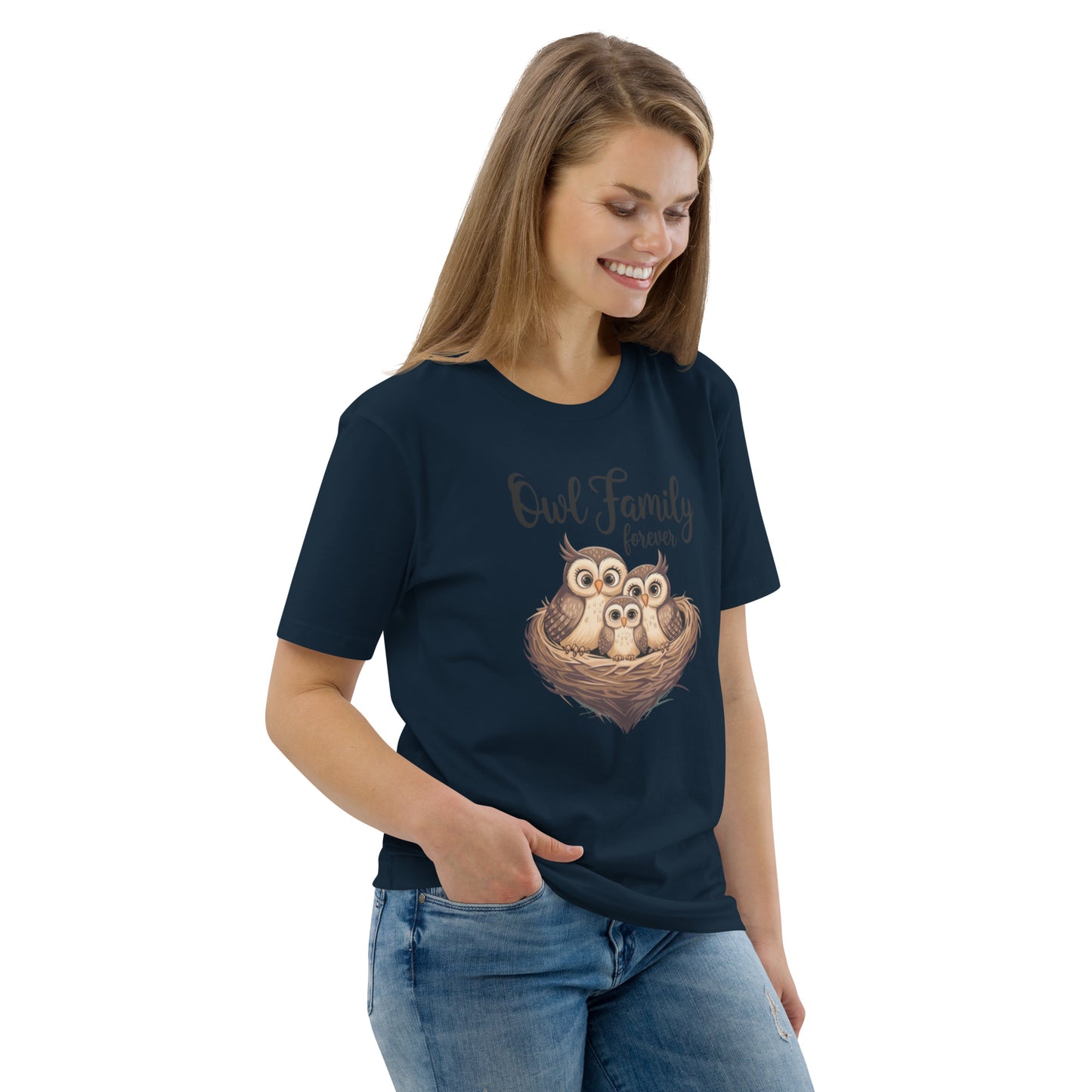 Owl-Themed Unisex Organic Cotton T-Shirt | Eco-Friendly Style Dudeily