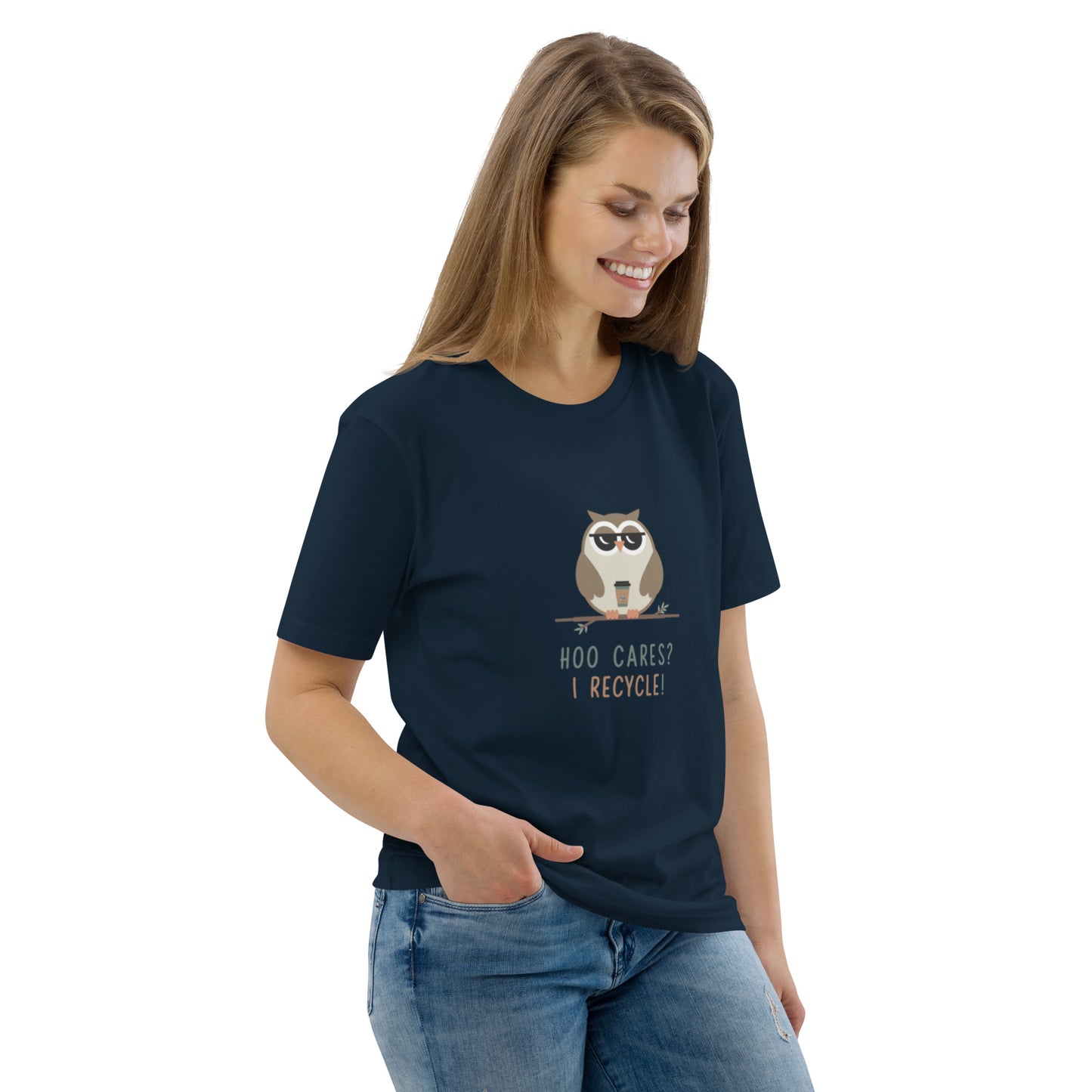 Unisex Organic Cotton T-Shirt | Owl Themed Eco-Friendly & Comfortable Dudeily