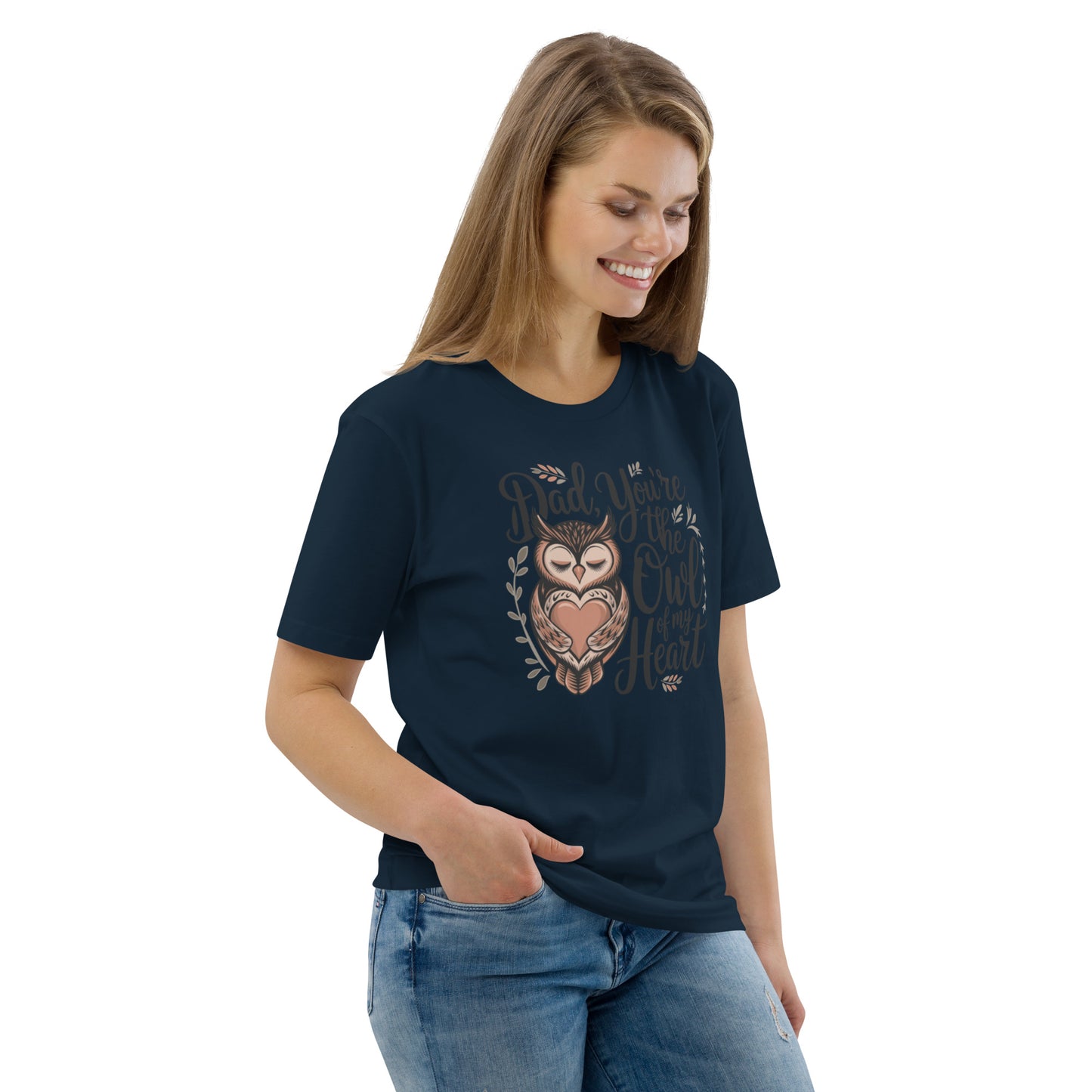 Unisex Organic Cotton T-Shirt – Owl-Themed Eco-Friendly Style by Dudeily Dudeily