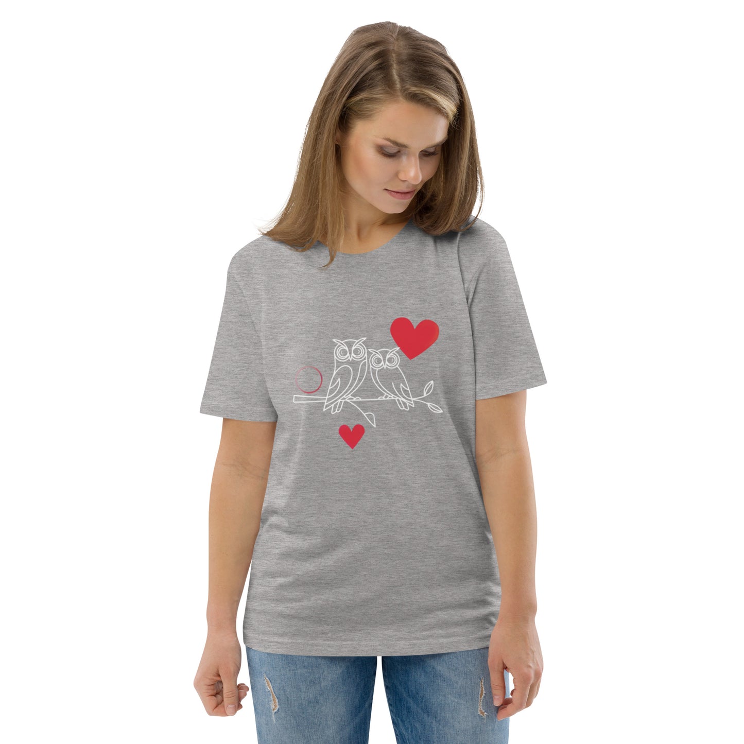 Owl-Themed Unisex Organic Cotton T-Shirt | Eco-Friendly Dudeily