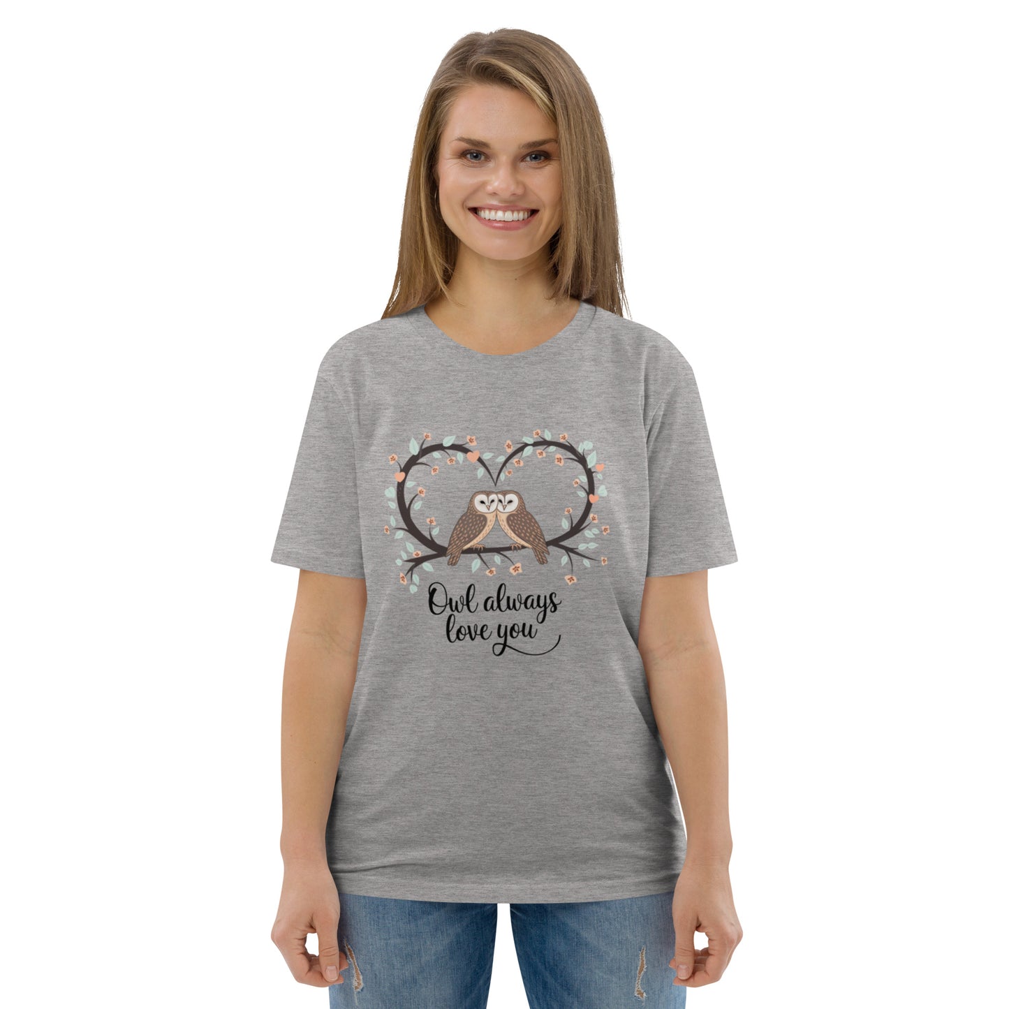 Owl-Themed Unisex Organic Cotton T-Shirt | Sustainable Fashion Dudeily