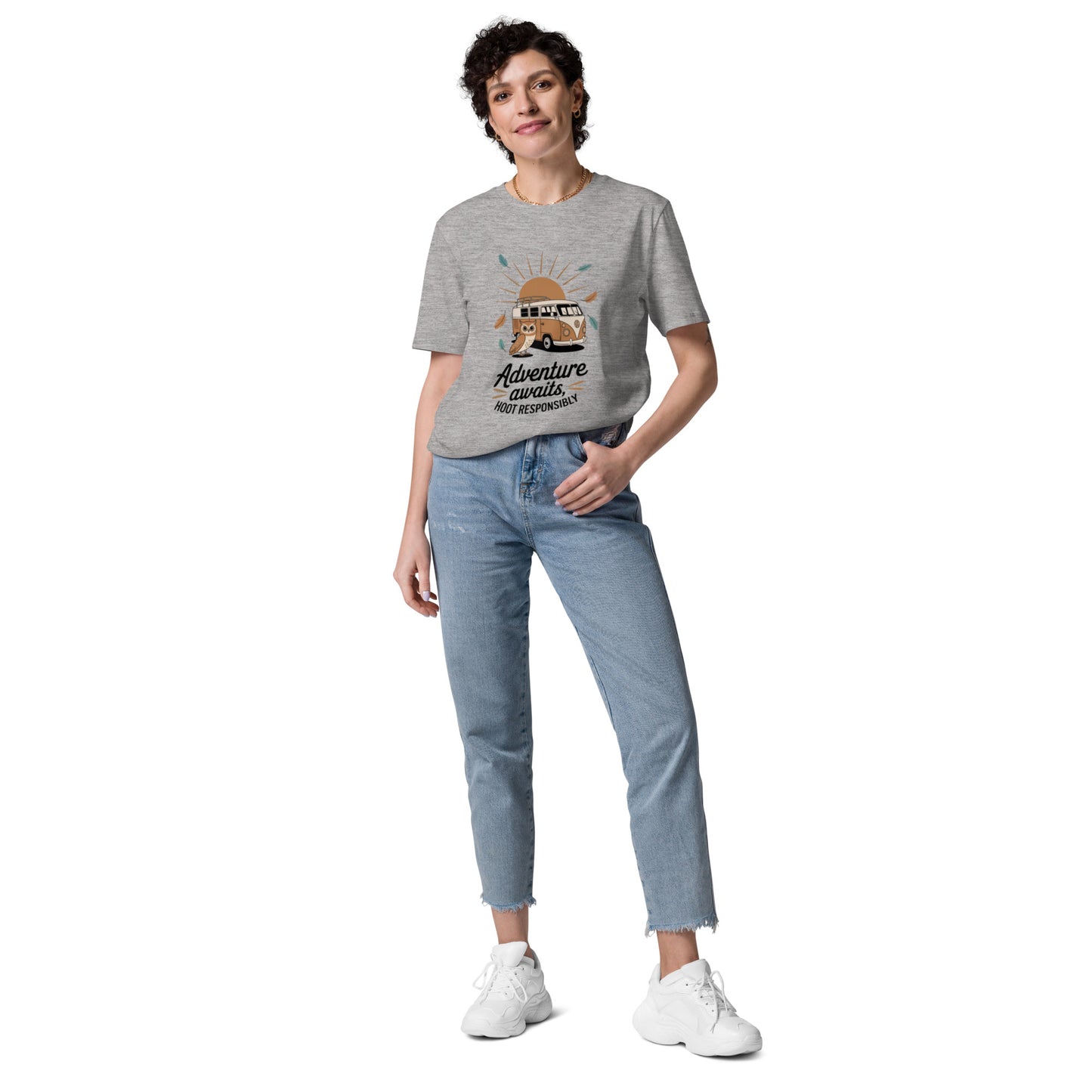 Unisex Organic Cotton T-Shirt – Soft, Sustainable & Stylish Heather Grey Dudeily