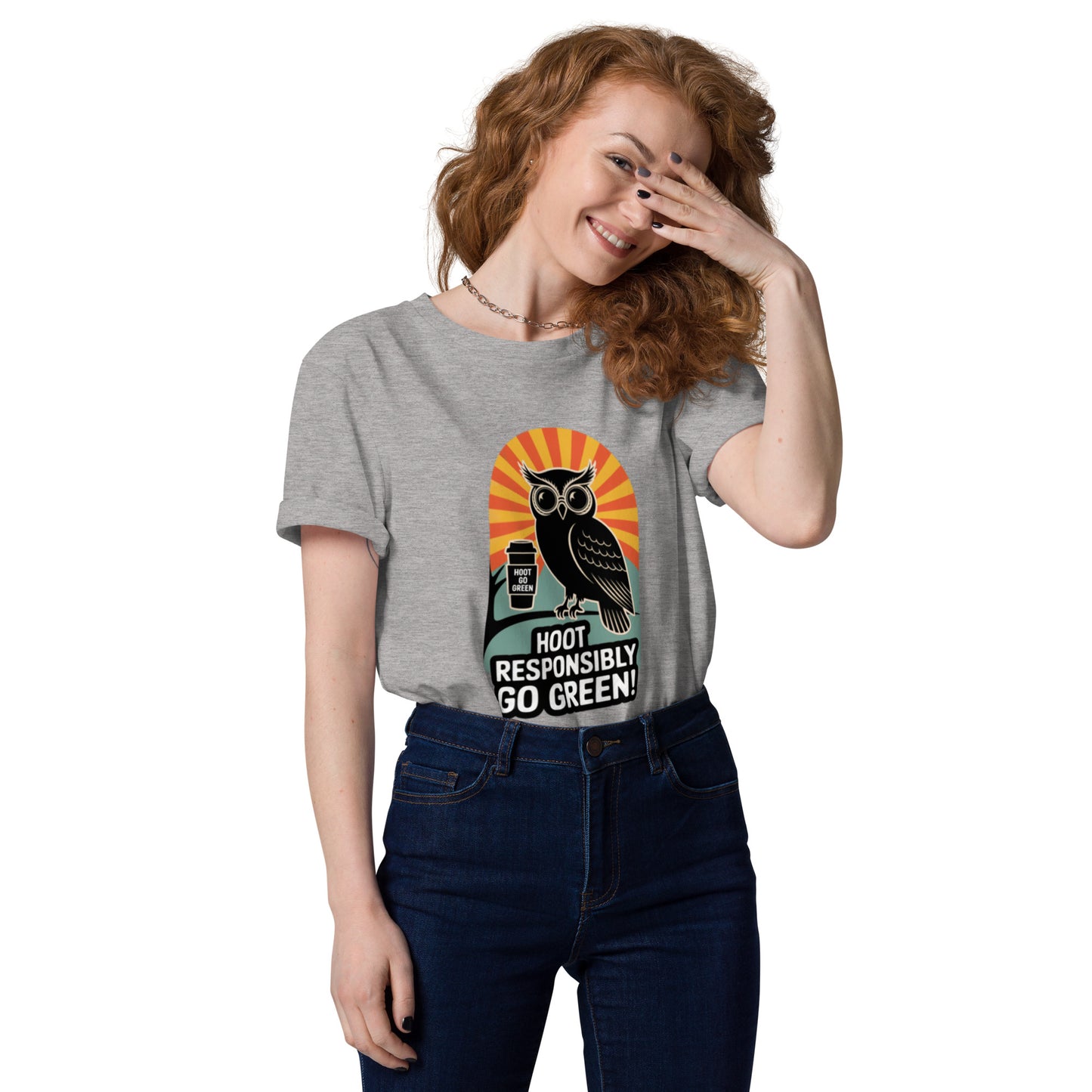 Unisex Organic Cotton T-Shirt | Eco-Friendly & Stylish Heather Grey Dudeily