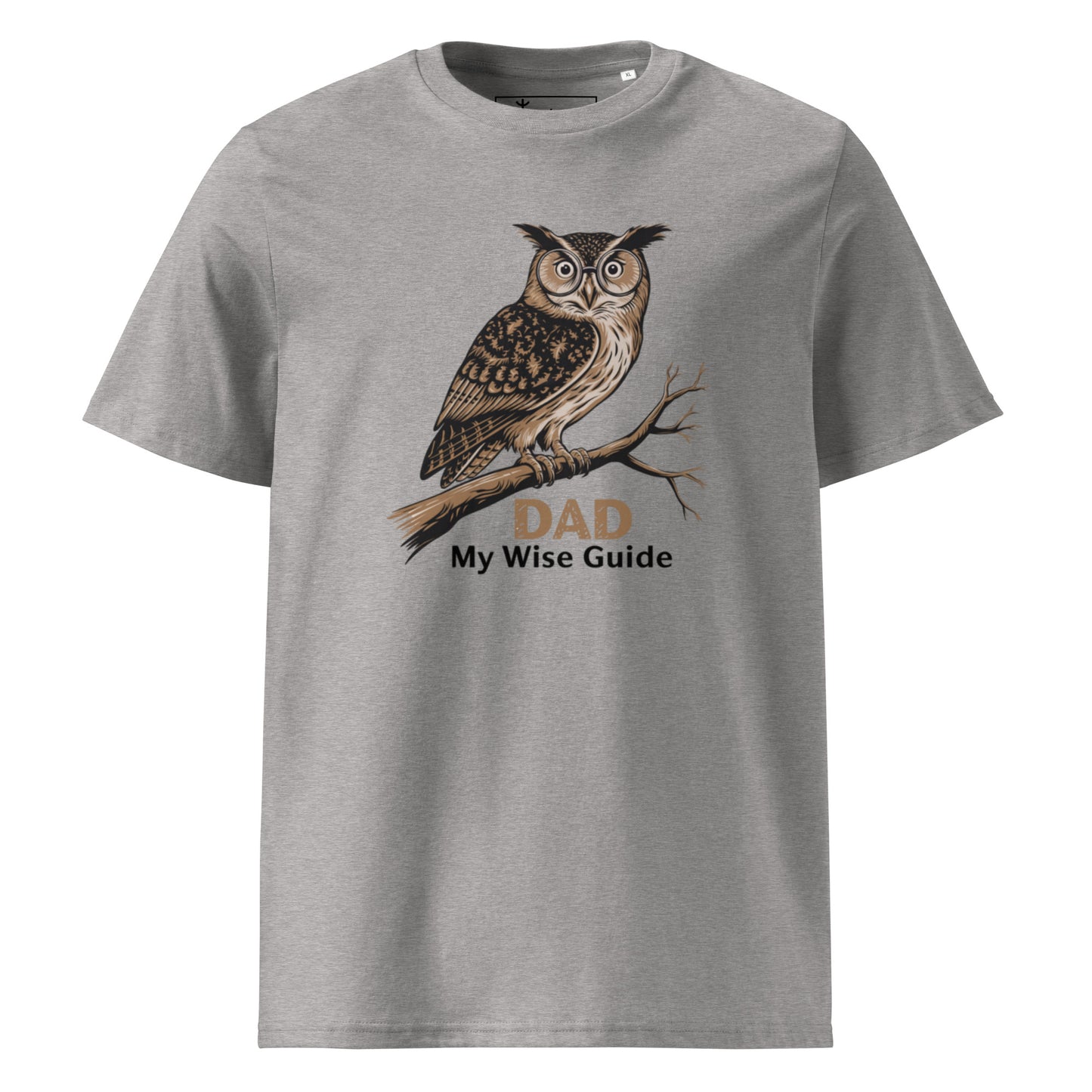 Unisex Organic Cotton T-Shirt – Owl Themed Sustainable Fashion for Father's Day by Dudeily Dudeily