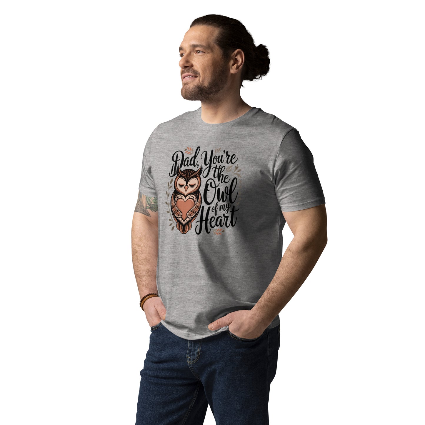 Unisex Organic Cotton T-Shirt – Owl-Themed Eco-Friendly Style by Dudeily Dudeily