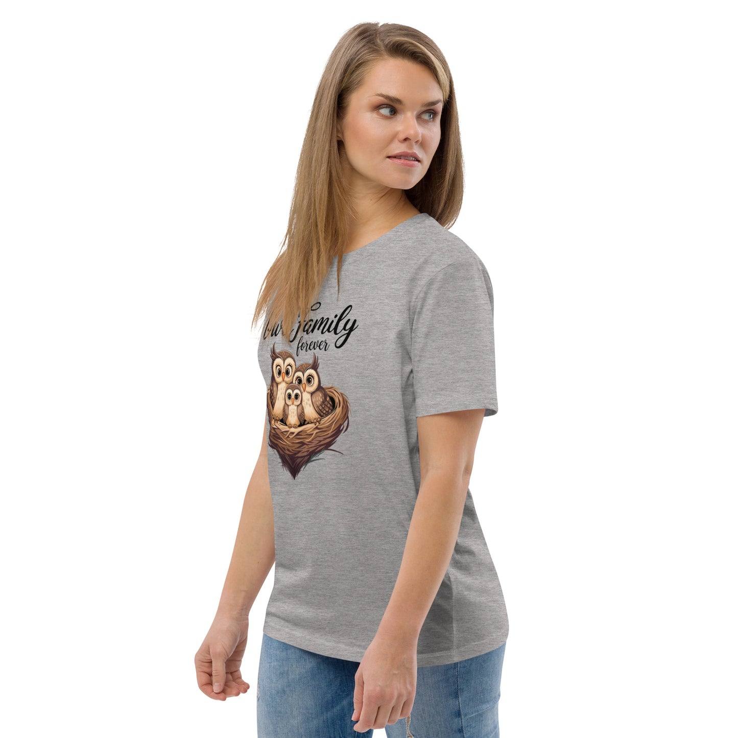 Unisex Organic Cotton T-Shirt |Owl-Themed Eco-Friendly, Stylish Dudeily