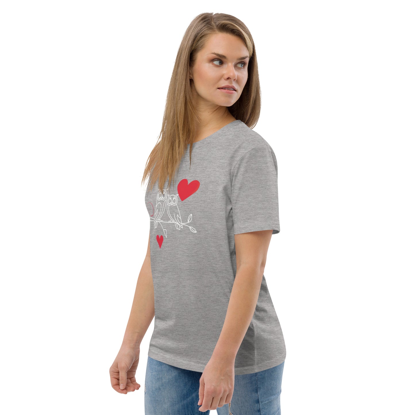 Owl-Themed Unisex Organic Cotton T-Shirt | Eco-Friendly Dudeily