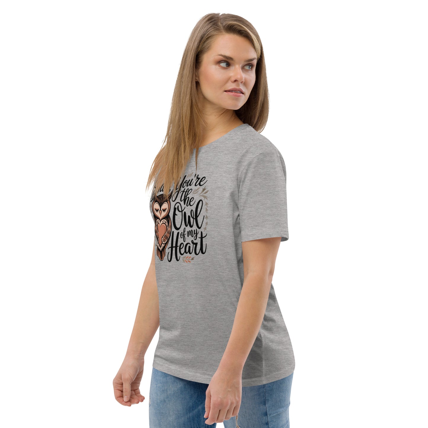 Unisex Organic Cotton T-Shirt – Owl-Themed Eco-Friendly Style by Dudeily Dudeily