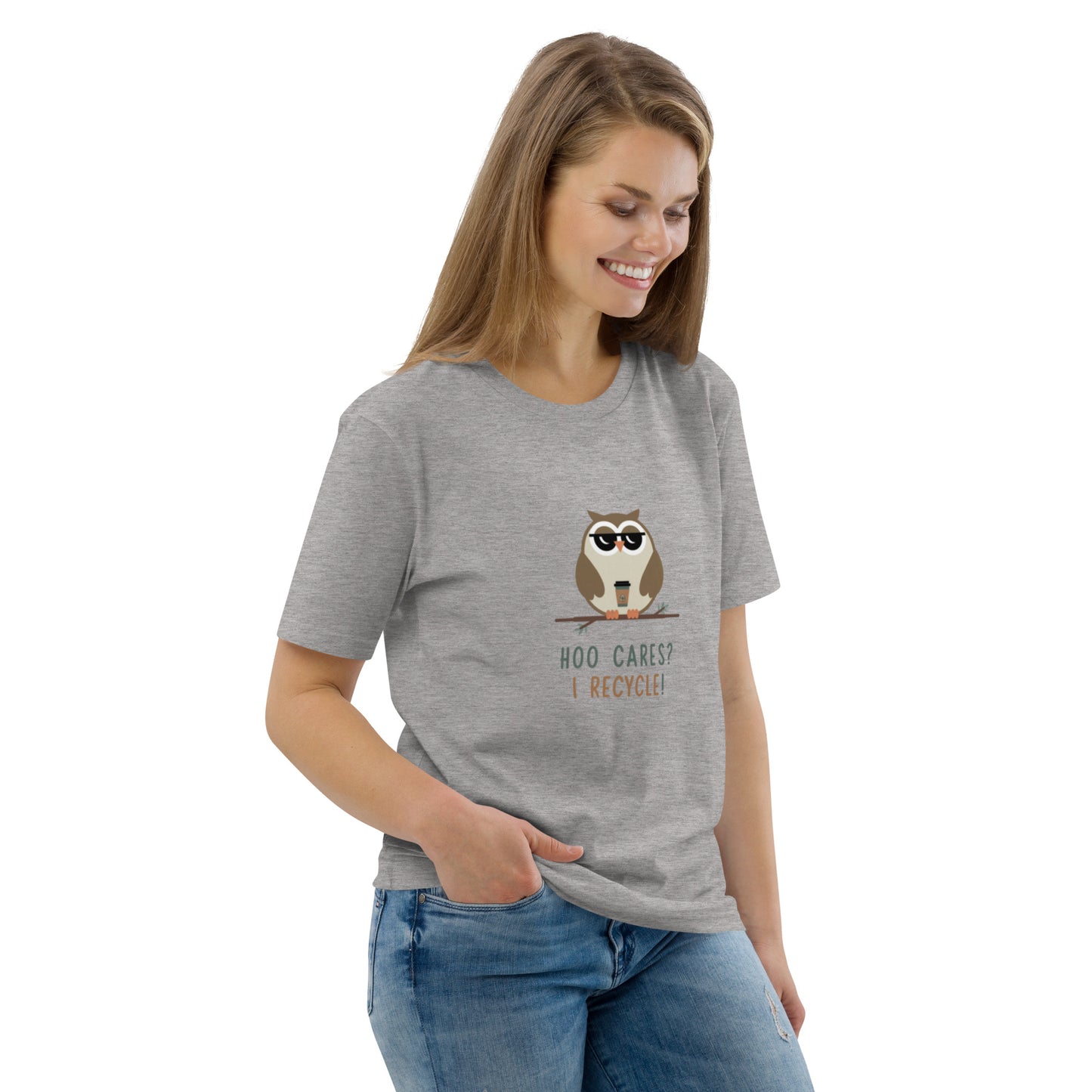 Unisex Organic Cotton T-Shirt | Owl Themed Eco-Friendly & Comfortable Dudeily