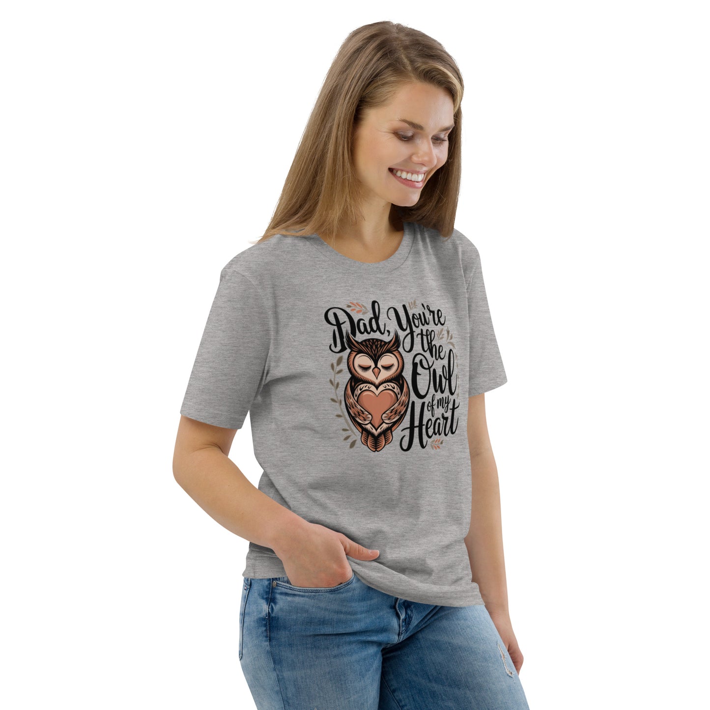 Unisex Organic Cotton T-Shirt – Owl-Themed Eco-Friendly Style by Dudeily Dudeily